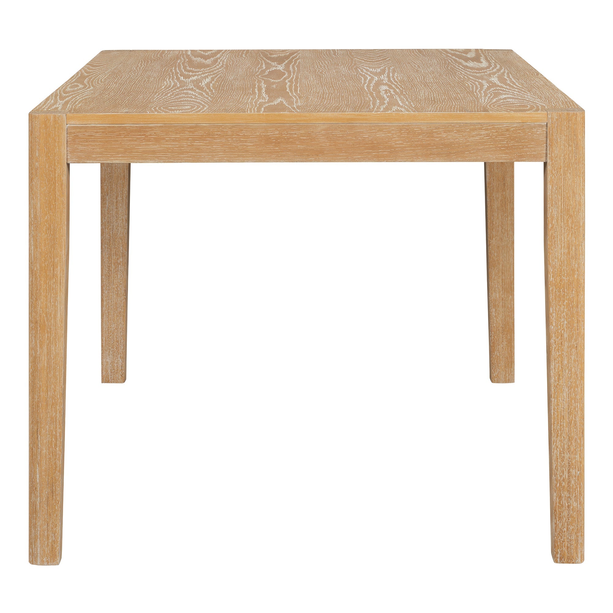 7-Piece Retro Rectangular Wood Dining Table Set