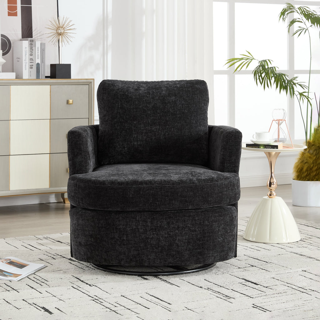 Swivel Chenille Fabric Sofa Chair