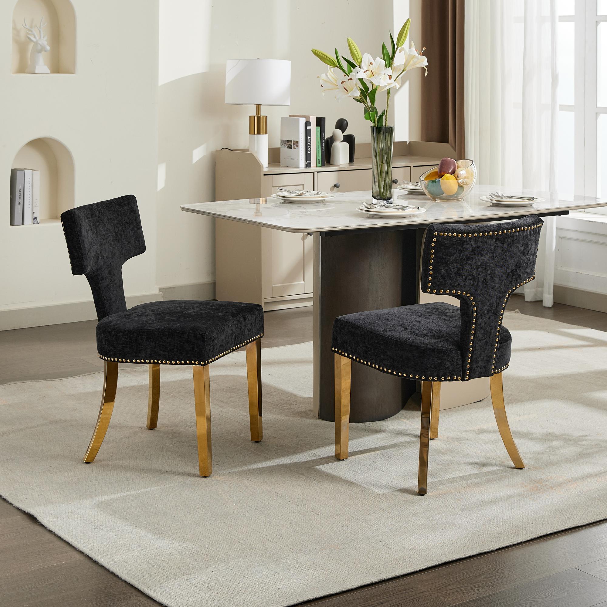 Mid Century Modern Dining Chairs (Set of 2)