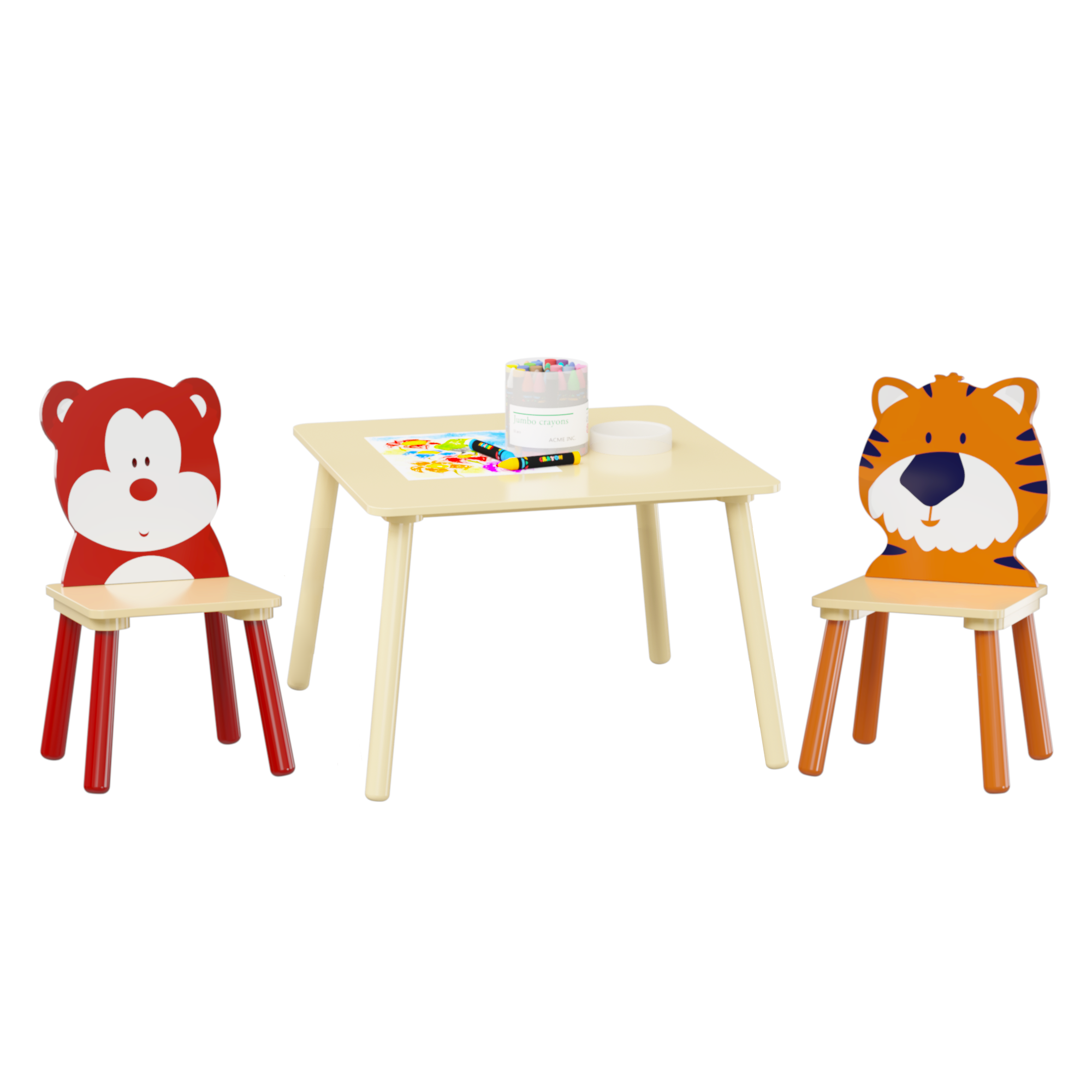 Montessori Toddler Table and Chairs Set