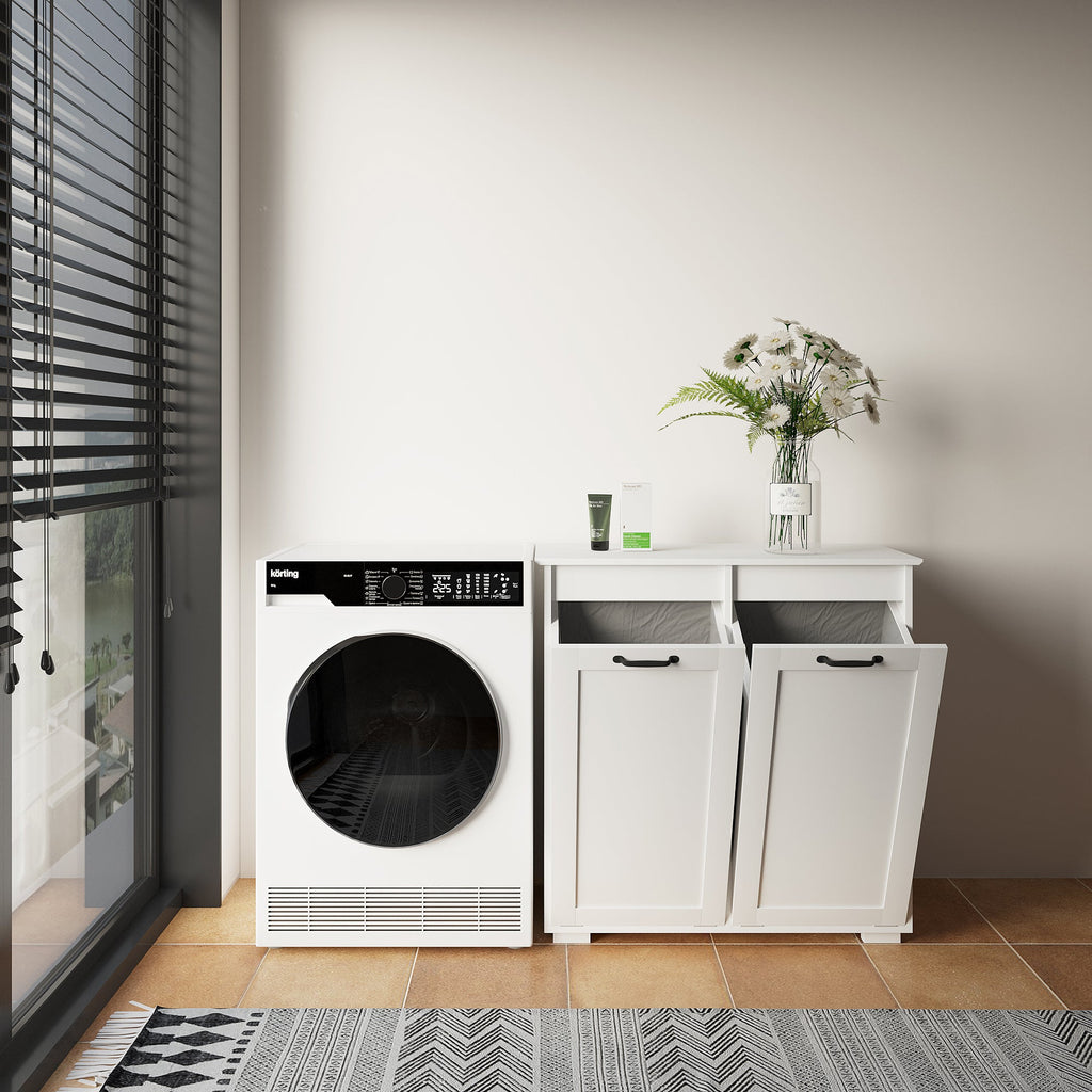Laundry Cabinet with 2 Removable Liner Bags