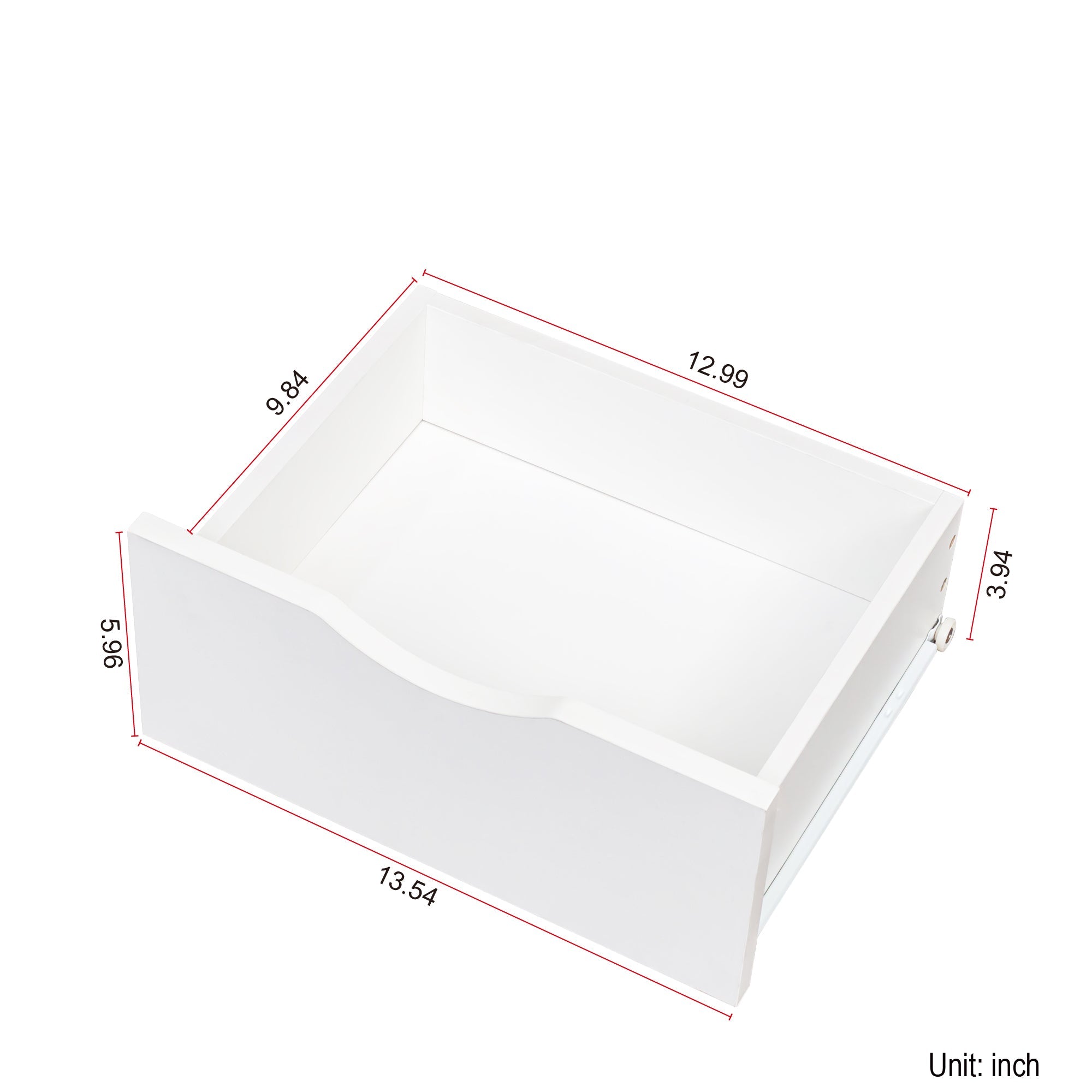 Night Stand with 2 Storage Drawers for Bedroom