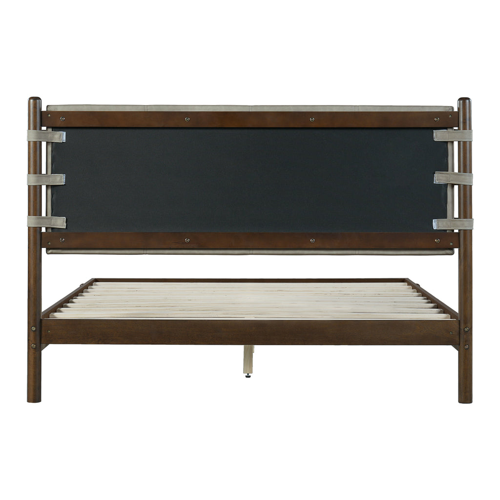 Modern Queen Bed Frame Set with 2 Nightstands