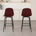 Modern Bar Stools with Swivel Mechanism (Set of 2)