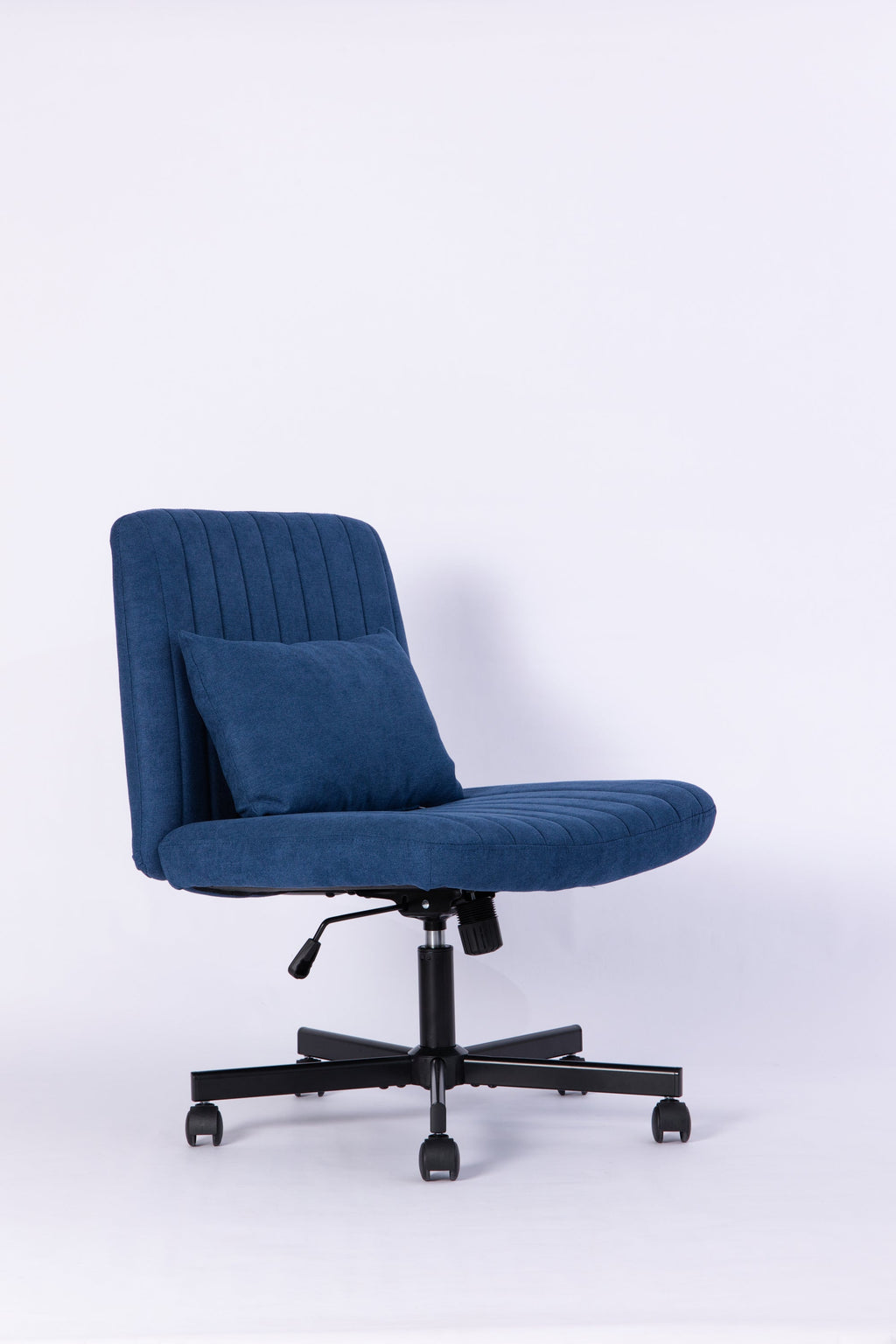 Criss Cross Armless Office Chair with Wheels