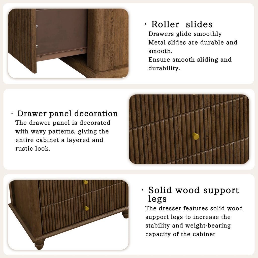 45 Inch Tall Modern Chest of Drawers