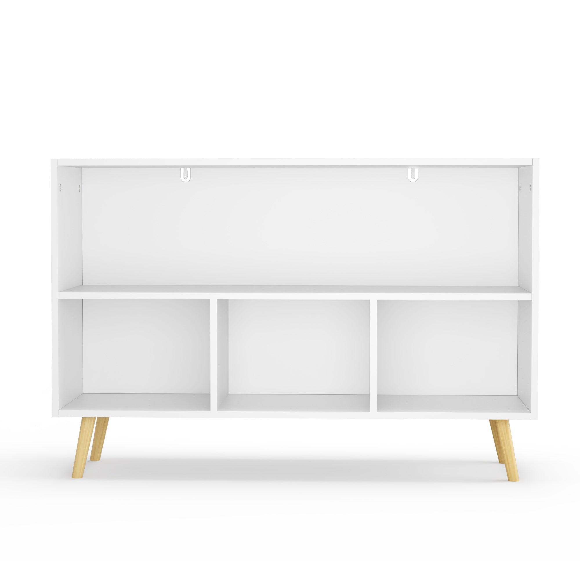 Children's Book Display Kids Bookcase with 3 Fabric Bins
