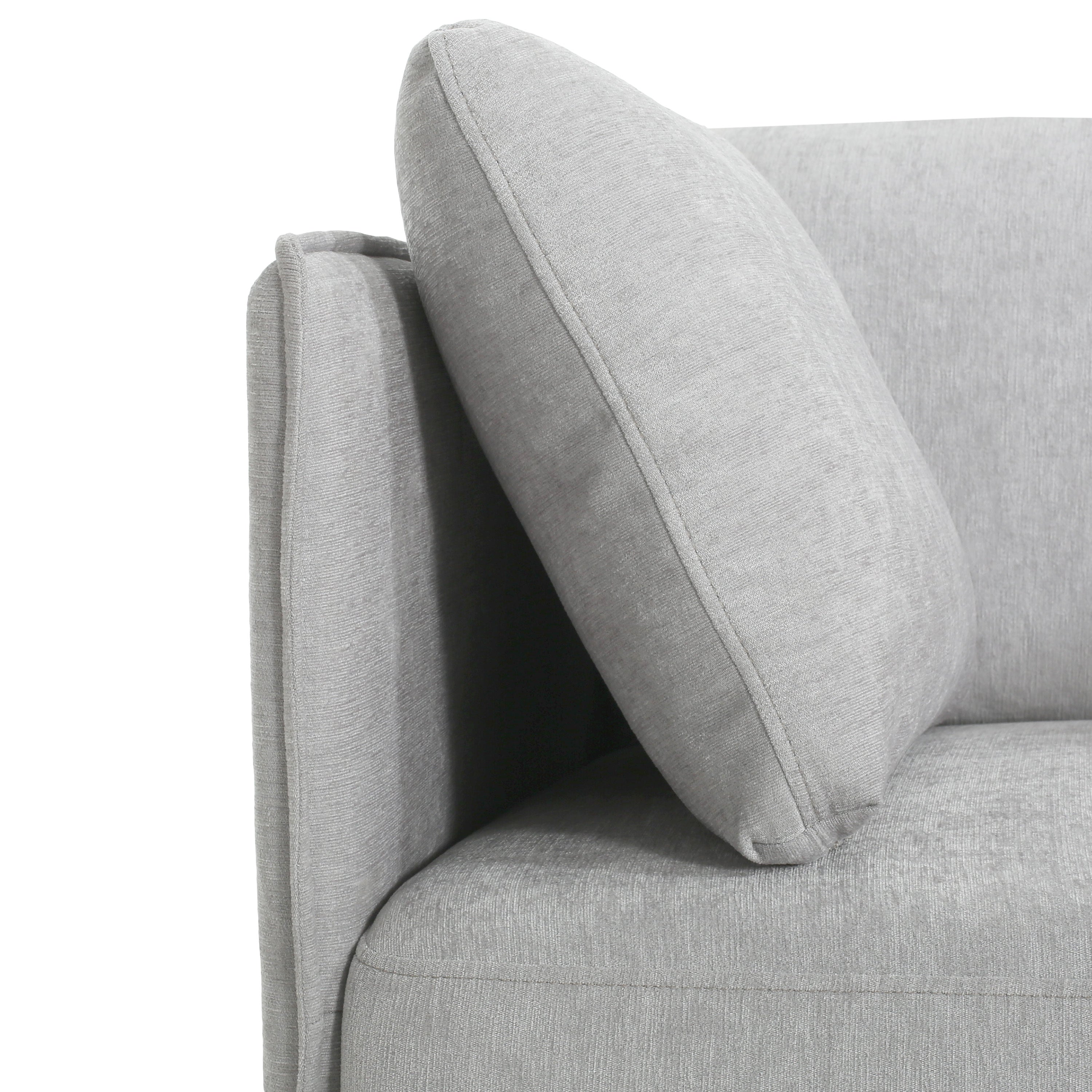 Vintage Grey 39' Lounge Chair with Polyester Upholstery