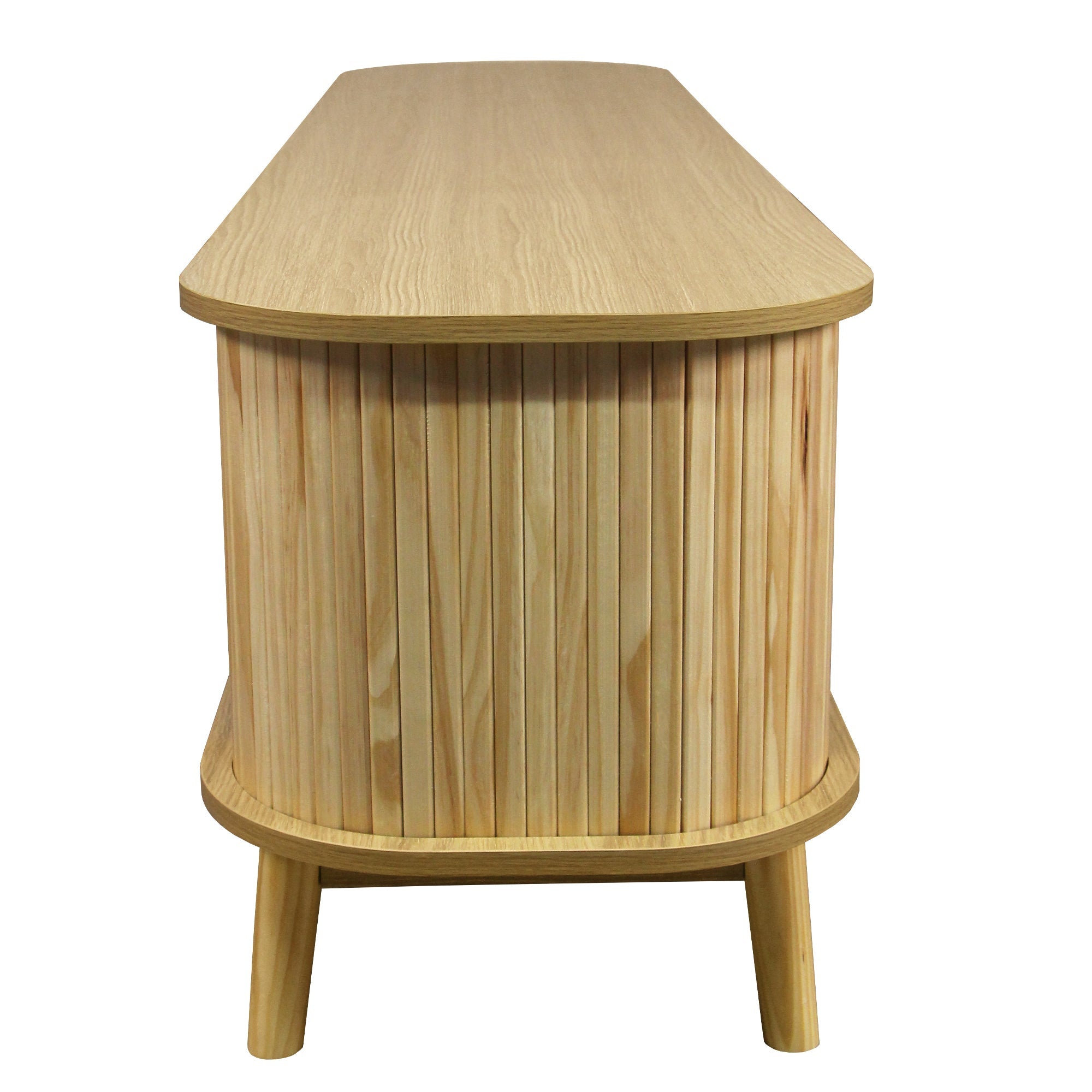 Modern Farmhouse Rattan TV Stand  Up to 75''