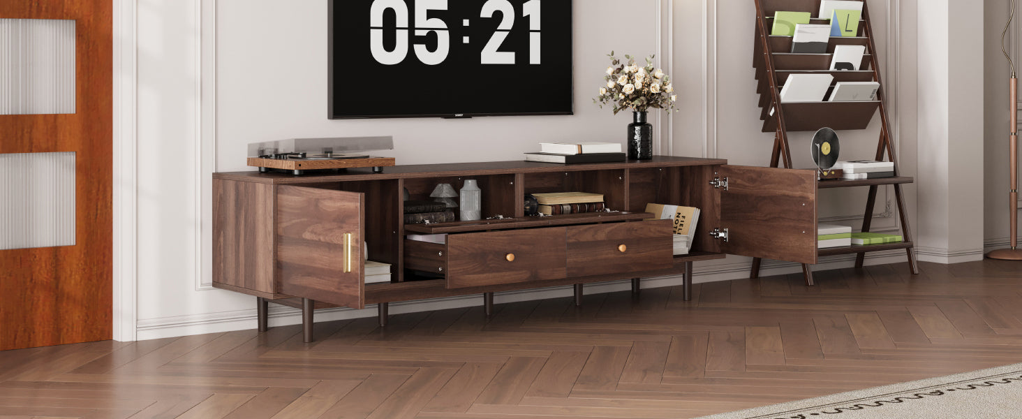 76' Modern Chic Entertainment Center