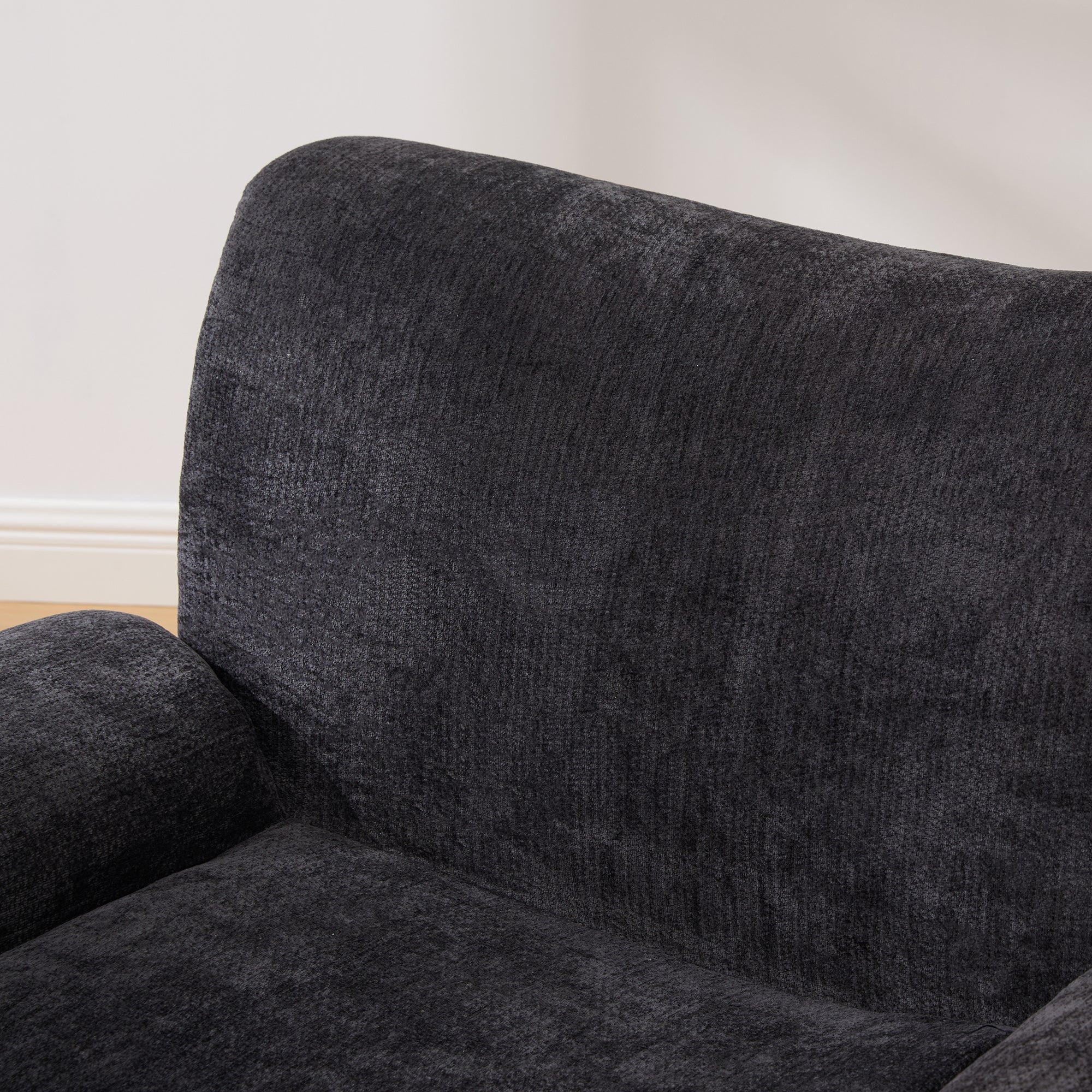 Modern Chenille Vertical Stripe Accent Chair