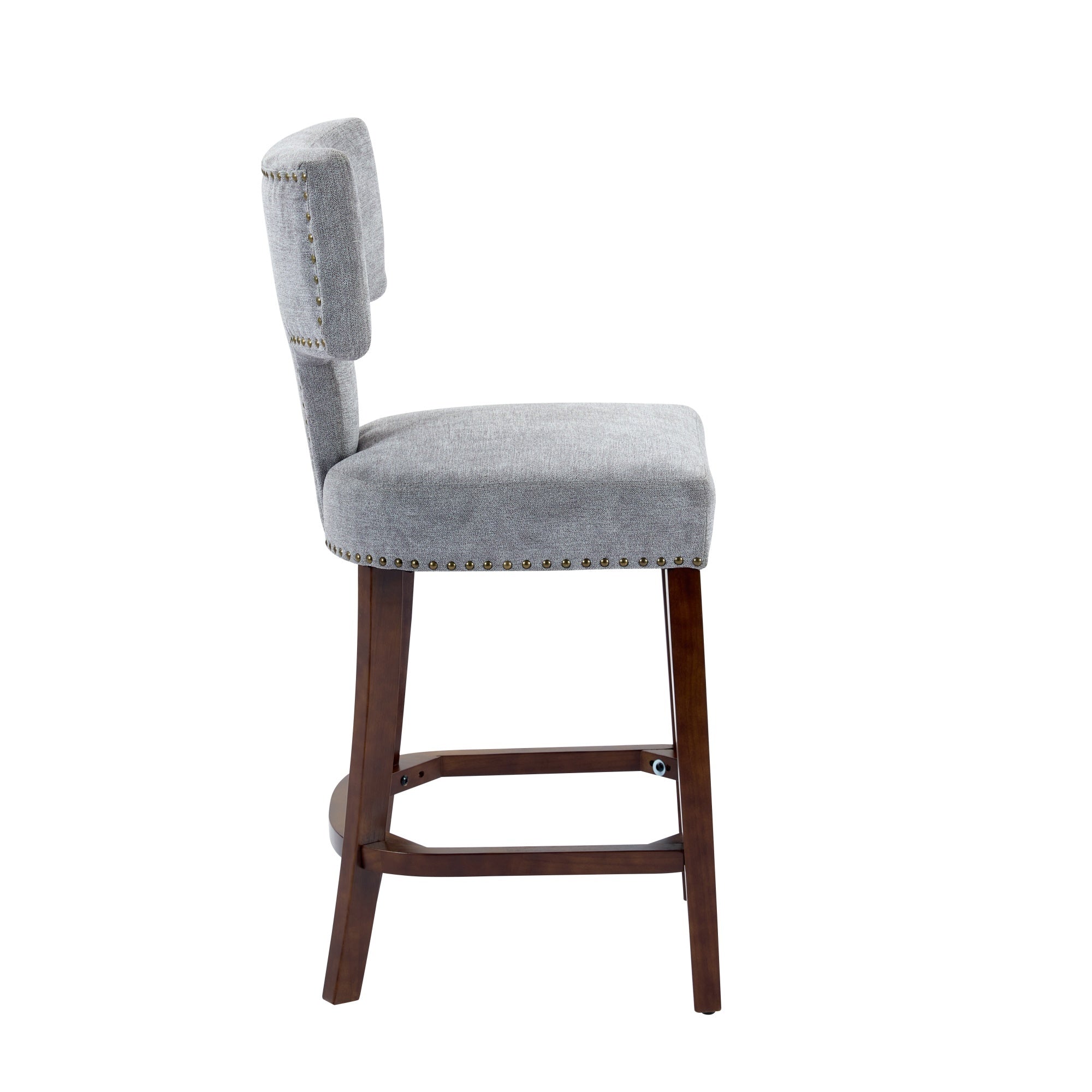 Mid Century Modern Counter Height Bar Stools (Set of 2)