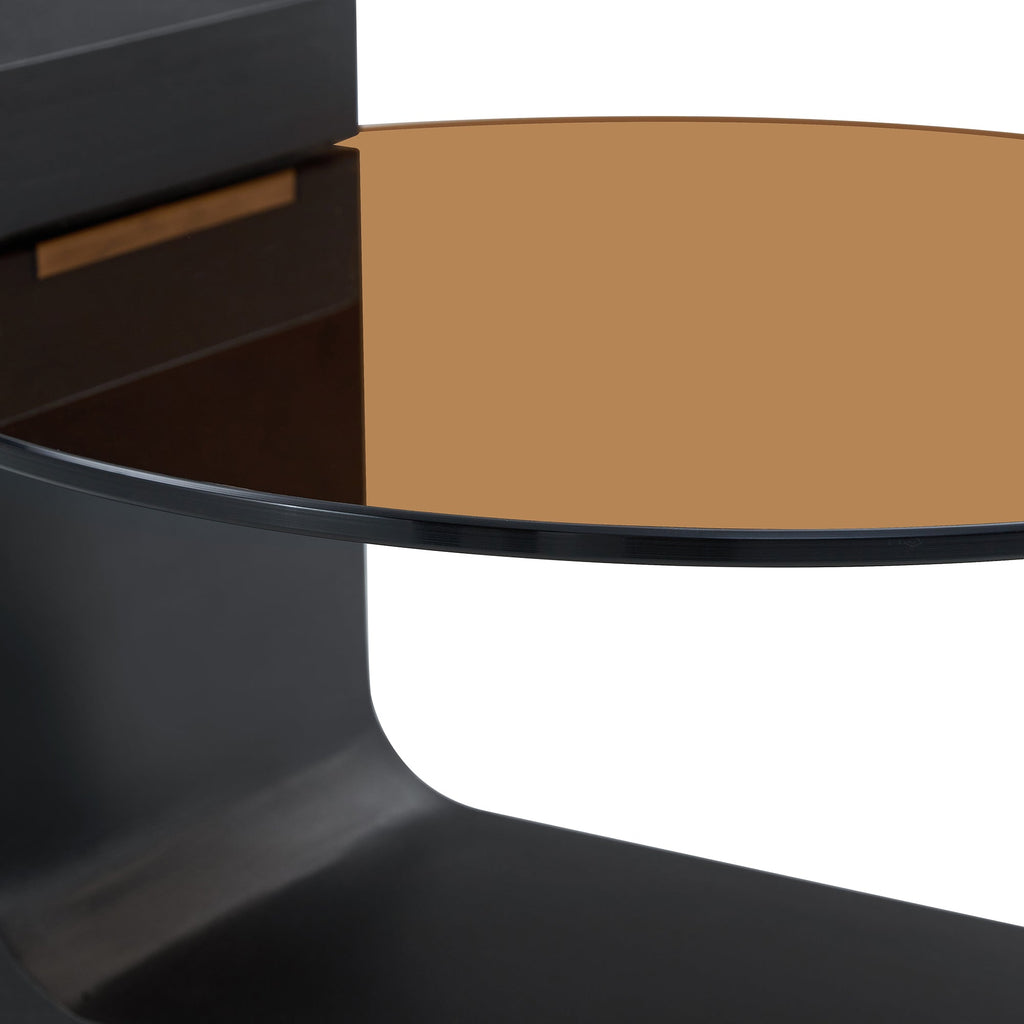 Modern Simple Double-Layer Round Coffee Table