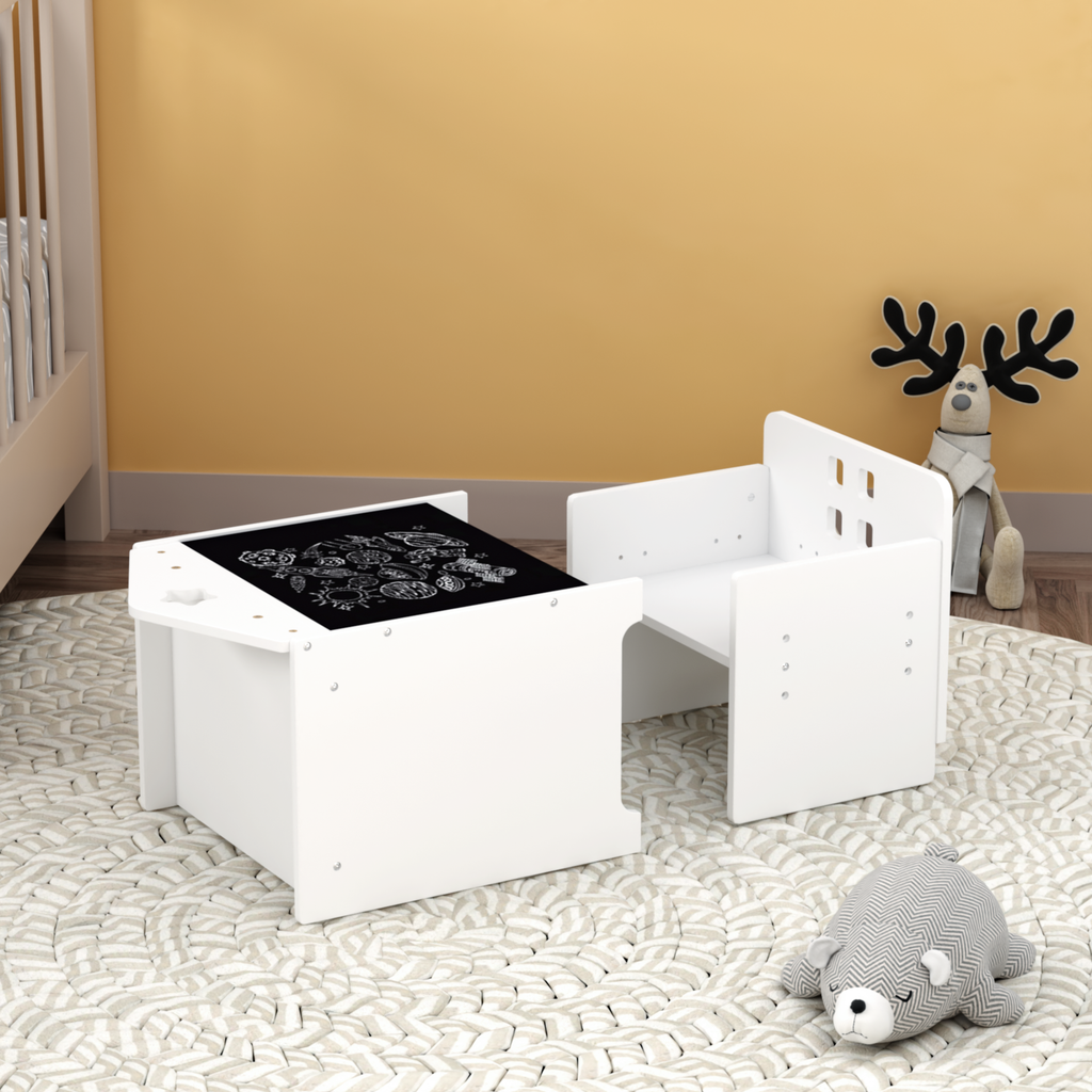 Kids Montessori Weaning Table and Chair Set