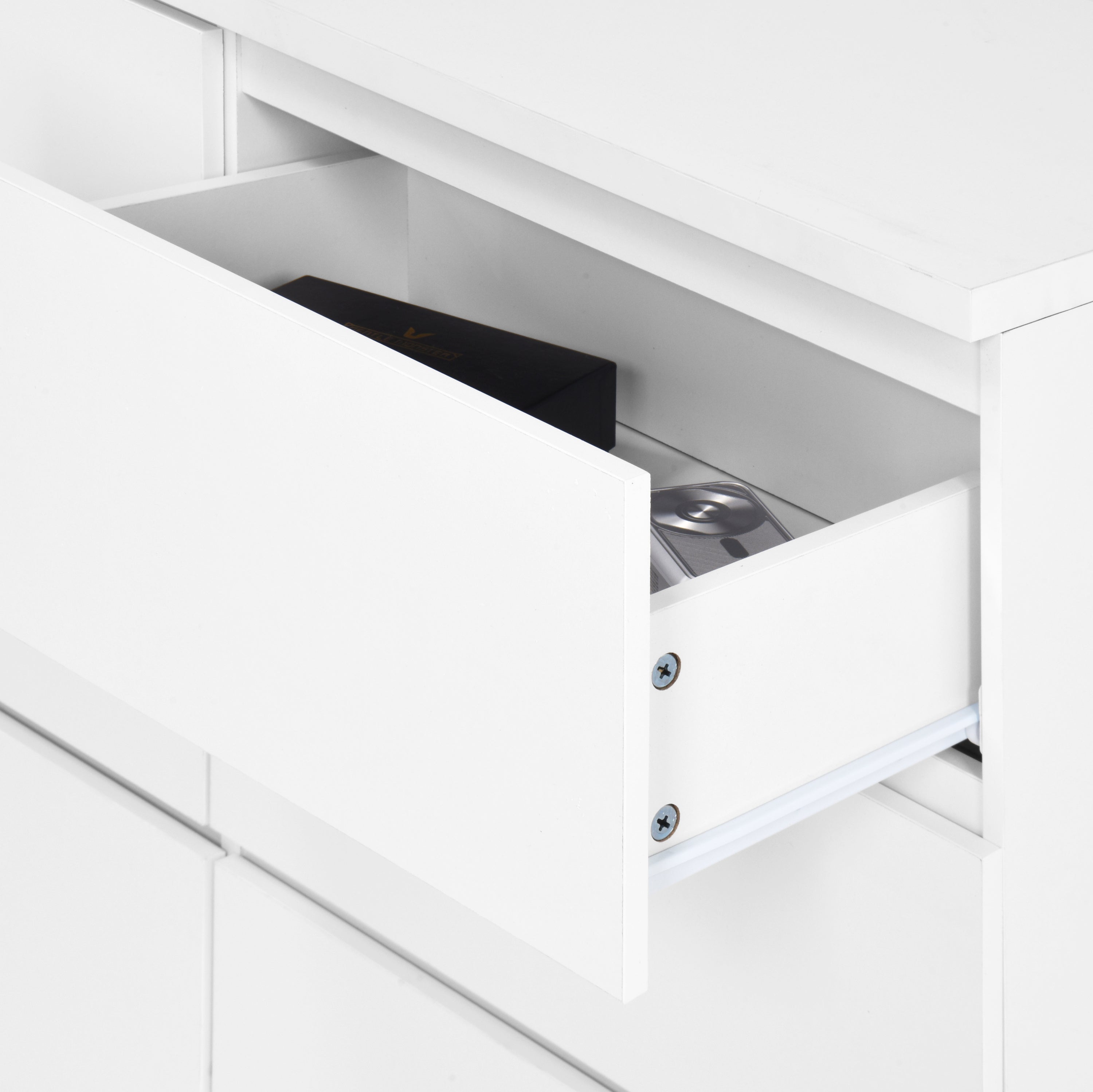 White 9 Drawer Cabinet for Bedroom