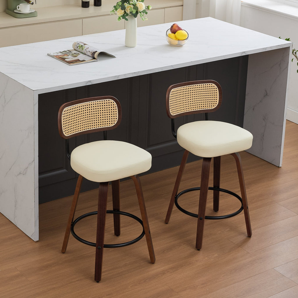 2Pcs Counter Height Bar Stools
