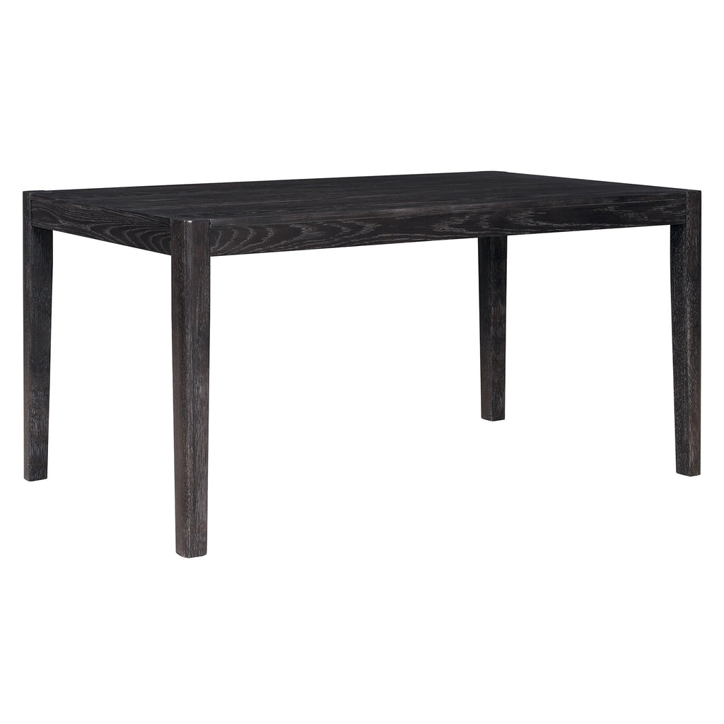 7-Piece Retro Rectangular Wood Dining Table Set
