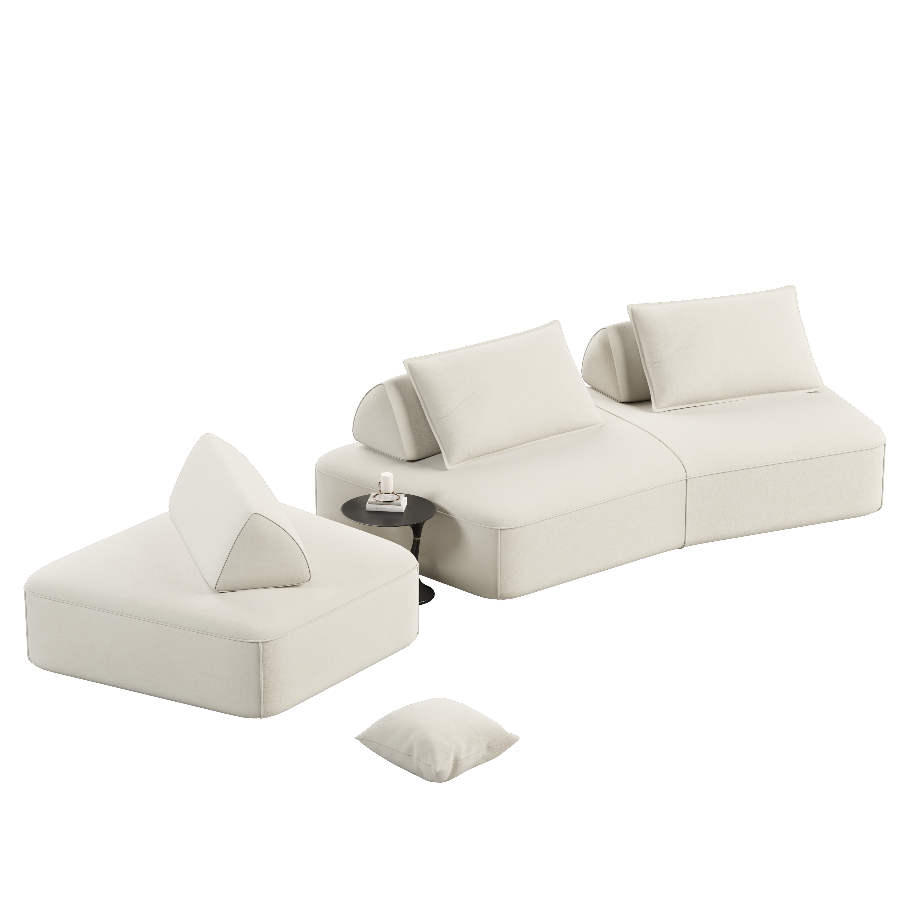 Modern Light Luxury Oversized Modular Sectional Sofa Set