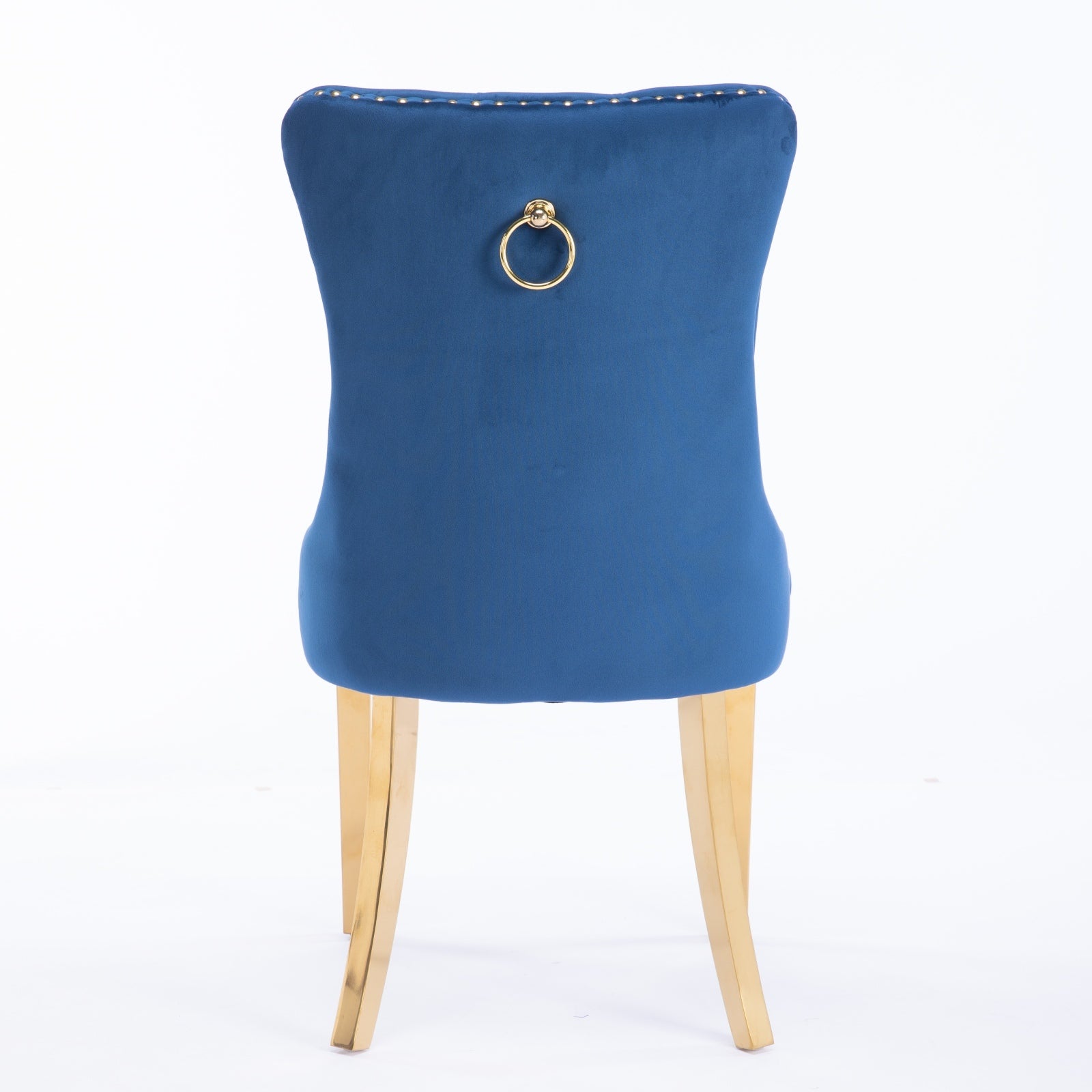 Modern High-end Tufted Solid Wood Velvet Dining Chairs (Set of 2)