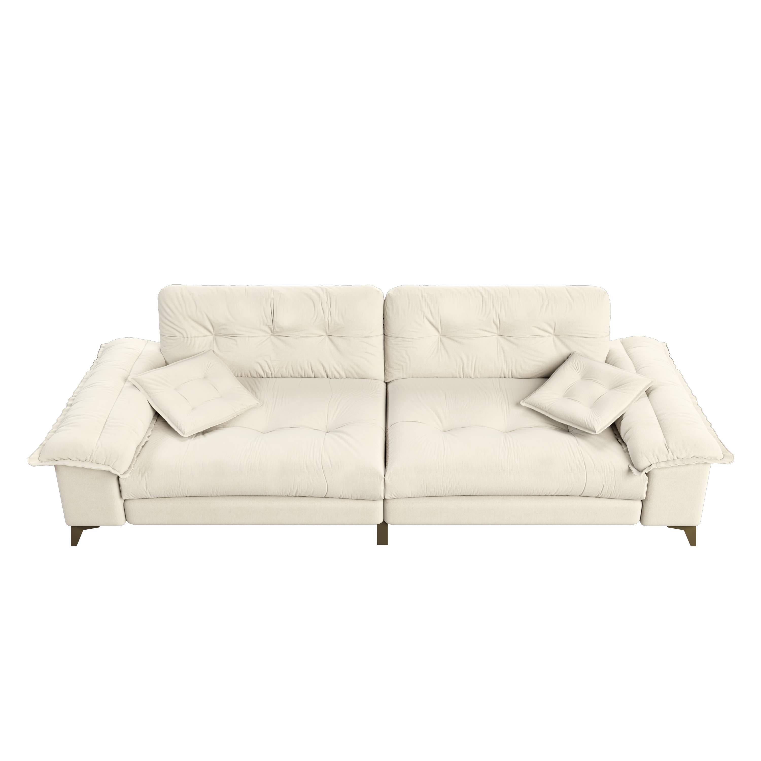 104.7 ' Modern 4-Seat Cloud Sofa with Wide Removable Armrests