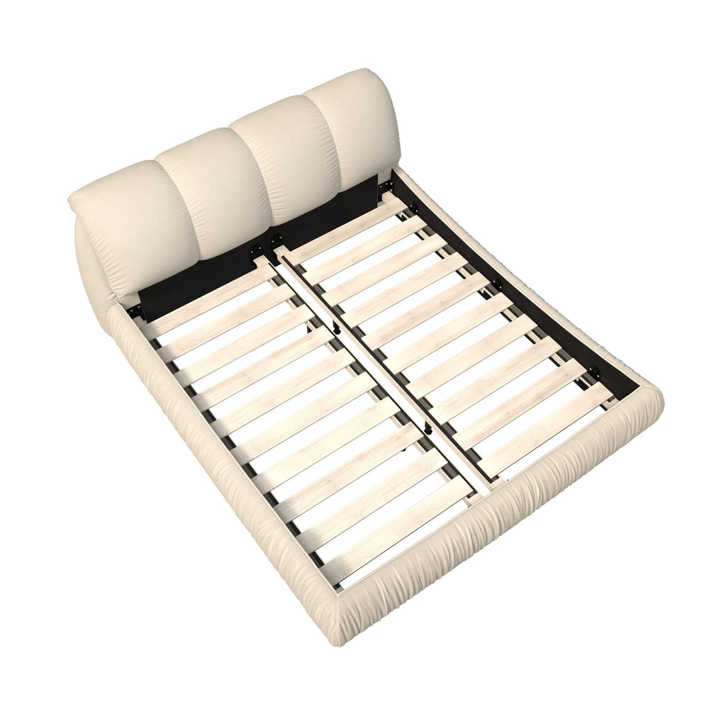 Queen Size Luxury Upholstered Platform Bed
