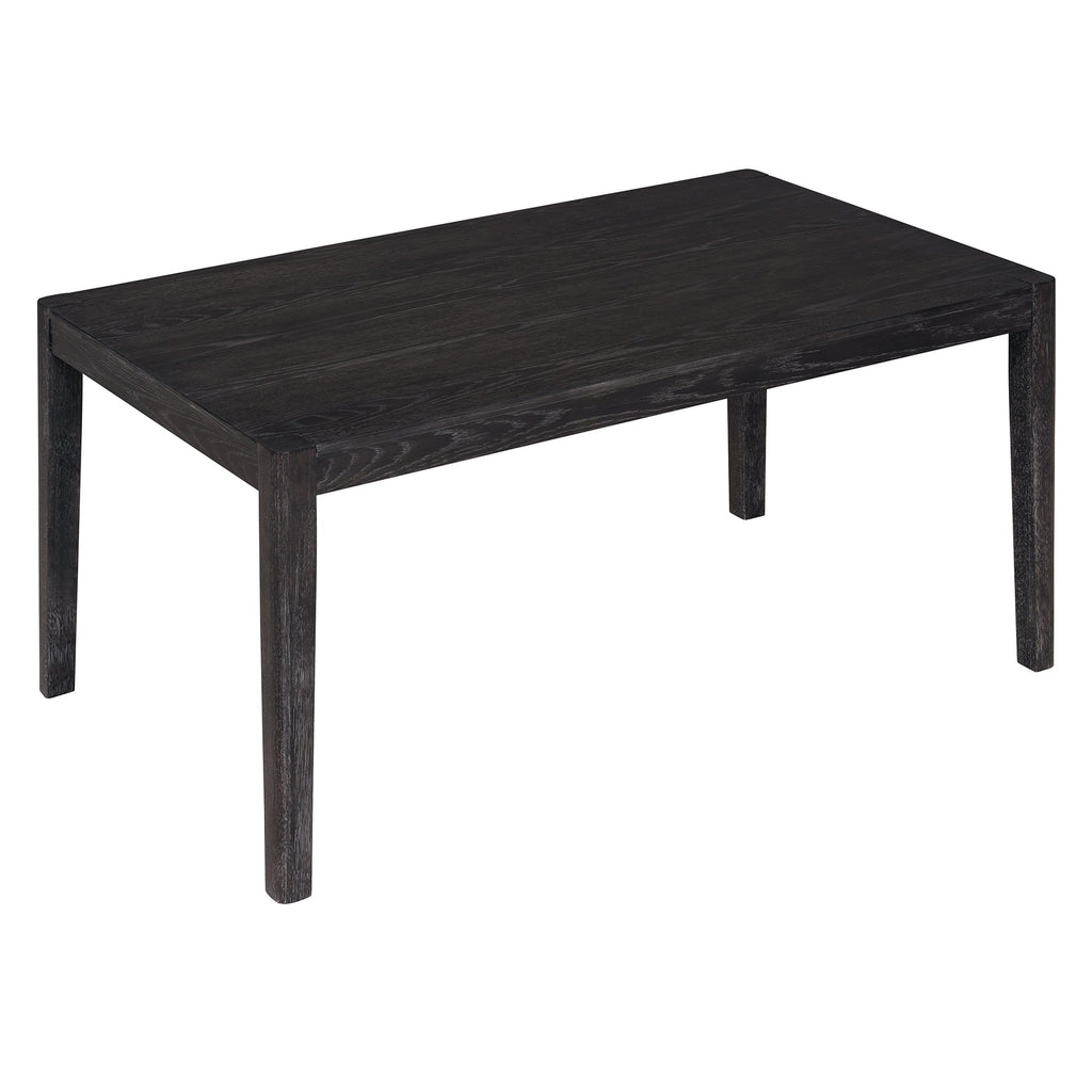 7-Piece Retro Rectangular Wood Dining Table Set