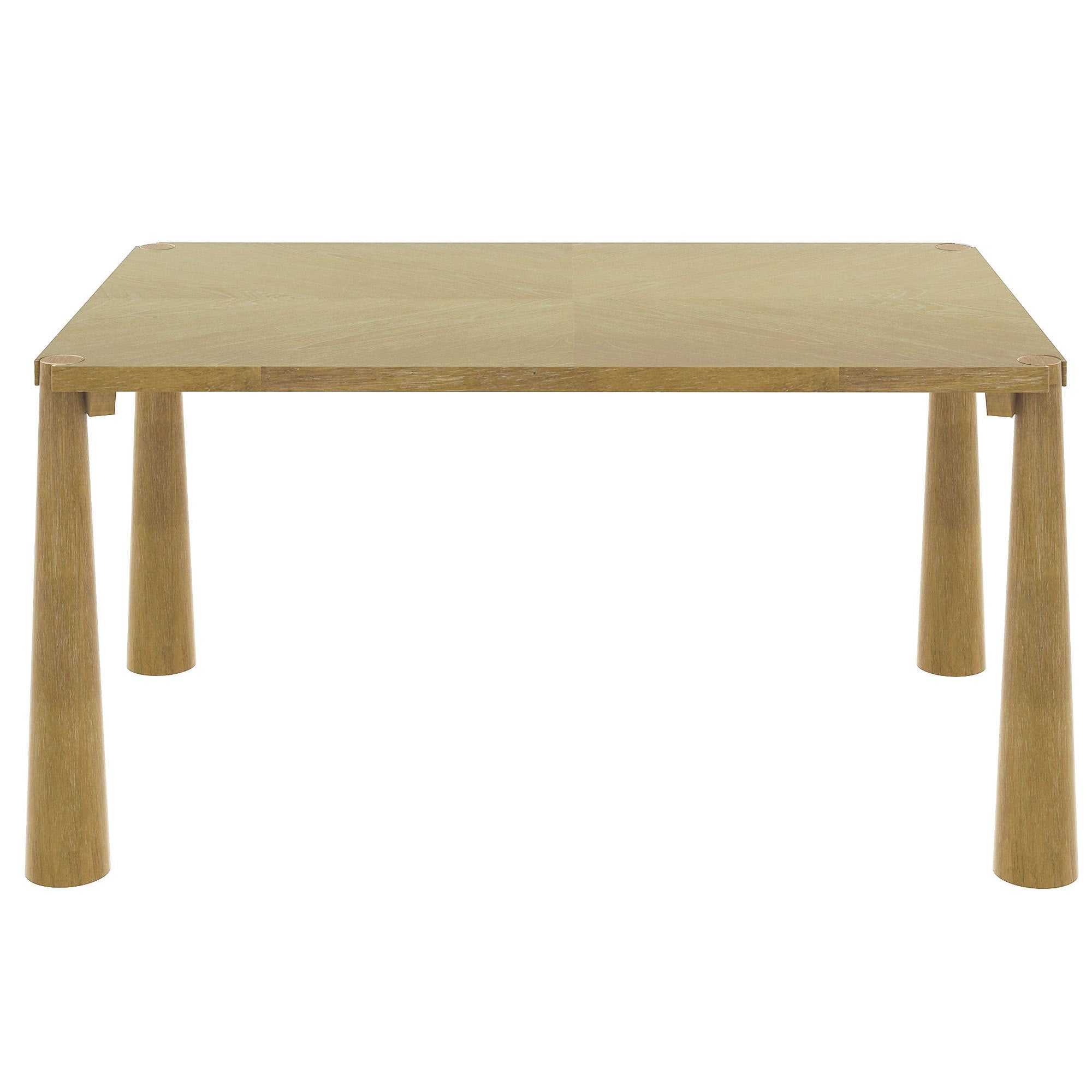7-Piece Retro Wood Dining Table Set