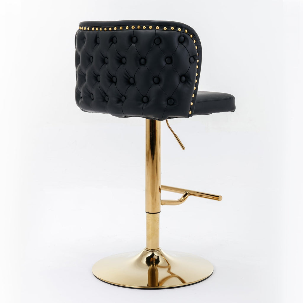 Modern PU Upholstered Bar Stools（Set of 2）