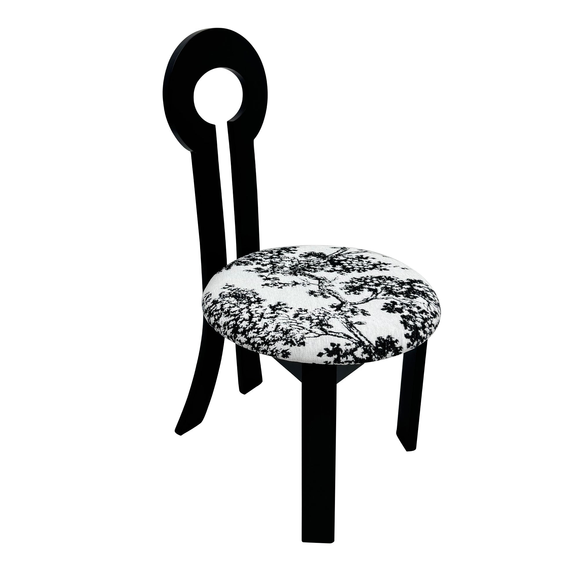 Key-Design Linen Upholstered Dining Chairs (Set of 2)