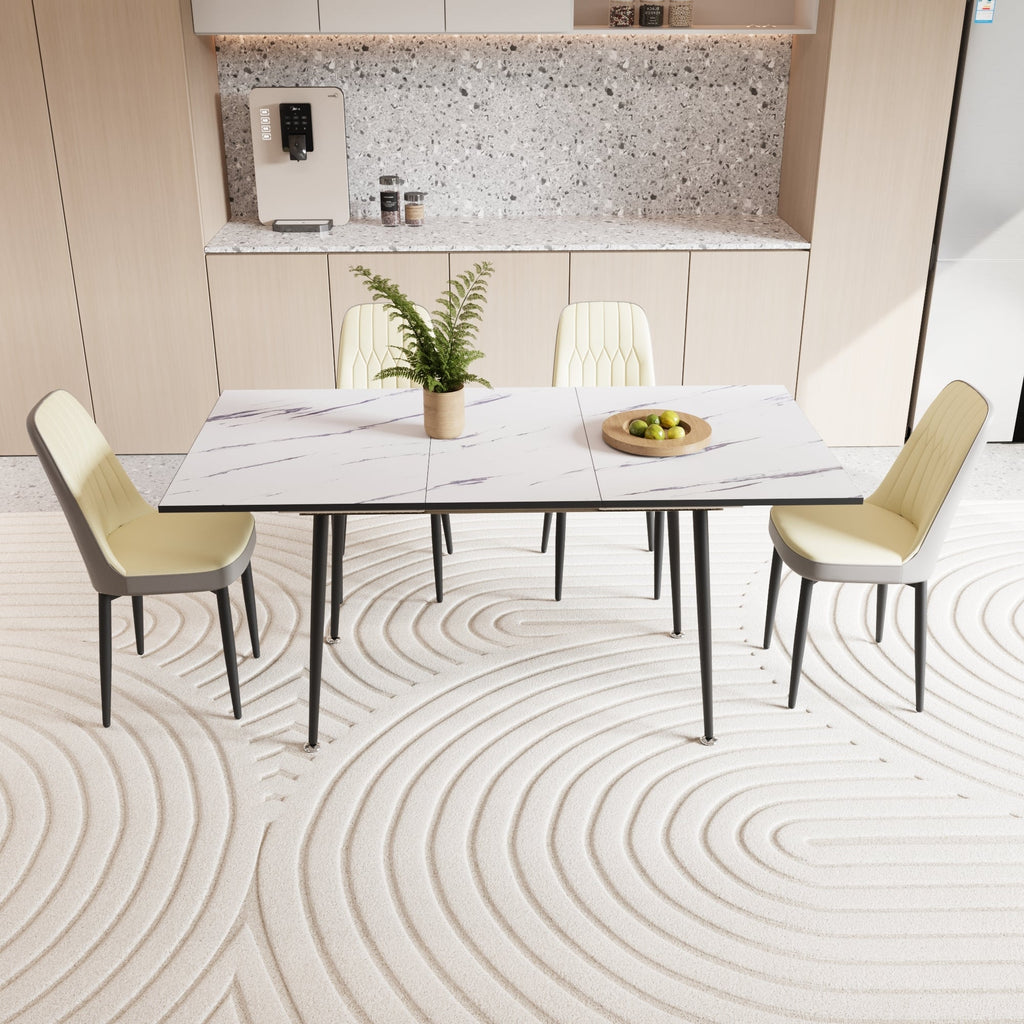 47'-63' Expandable Dining Table and Chair Set