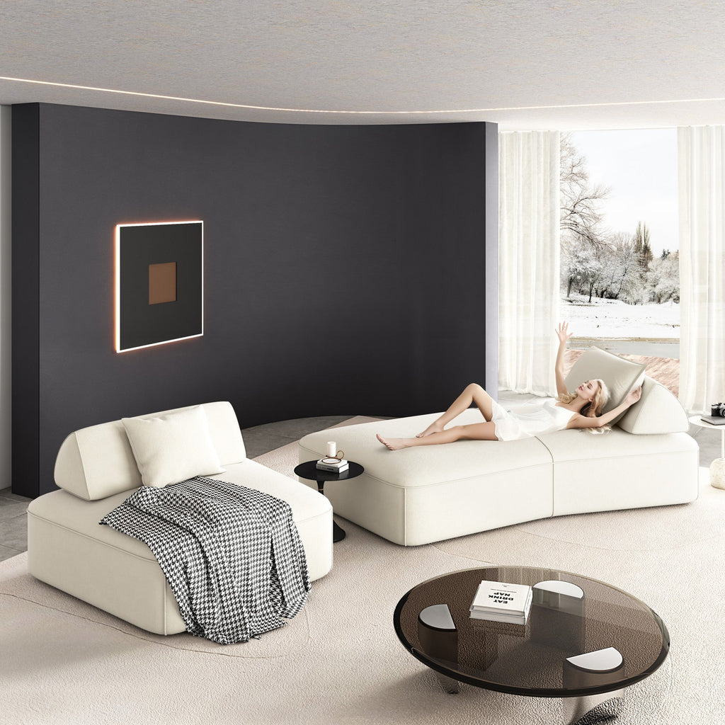 Modern Light Luxury Oversized Modular Sectional Sofa Set