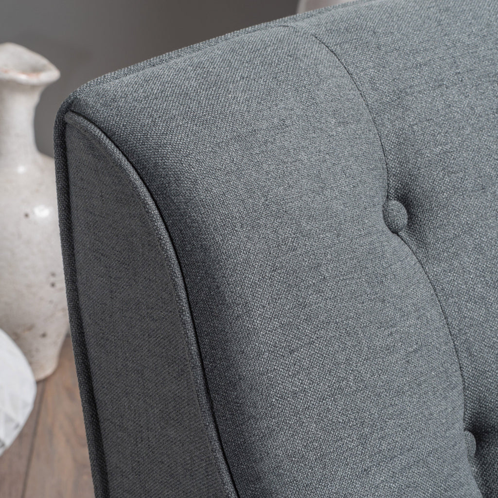 Mid-Century Modern Arm Chair with Tufted Back
