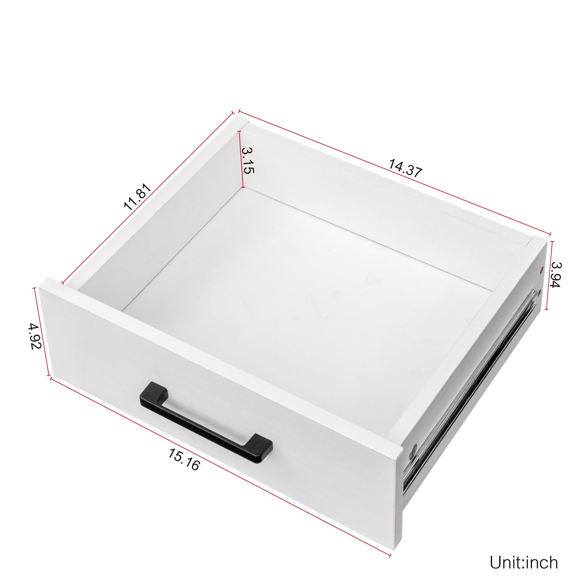 White Modular Wine Buffet Cabinet