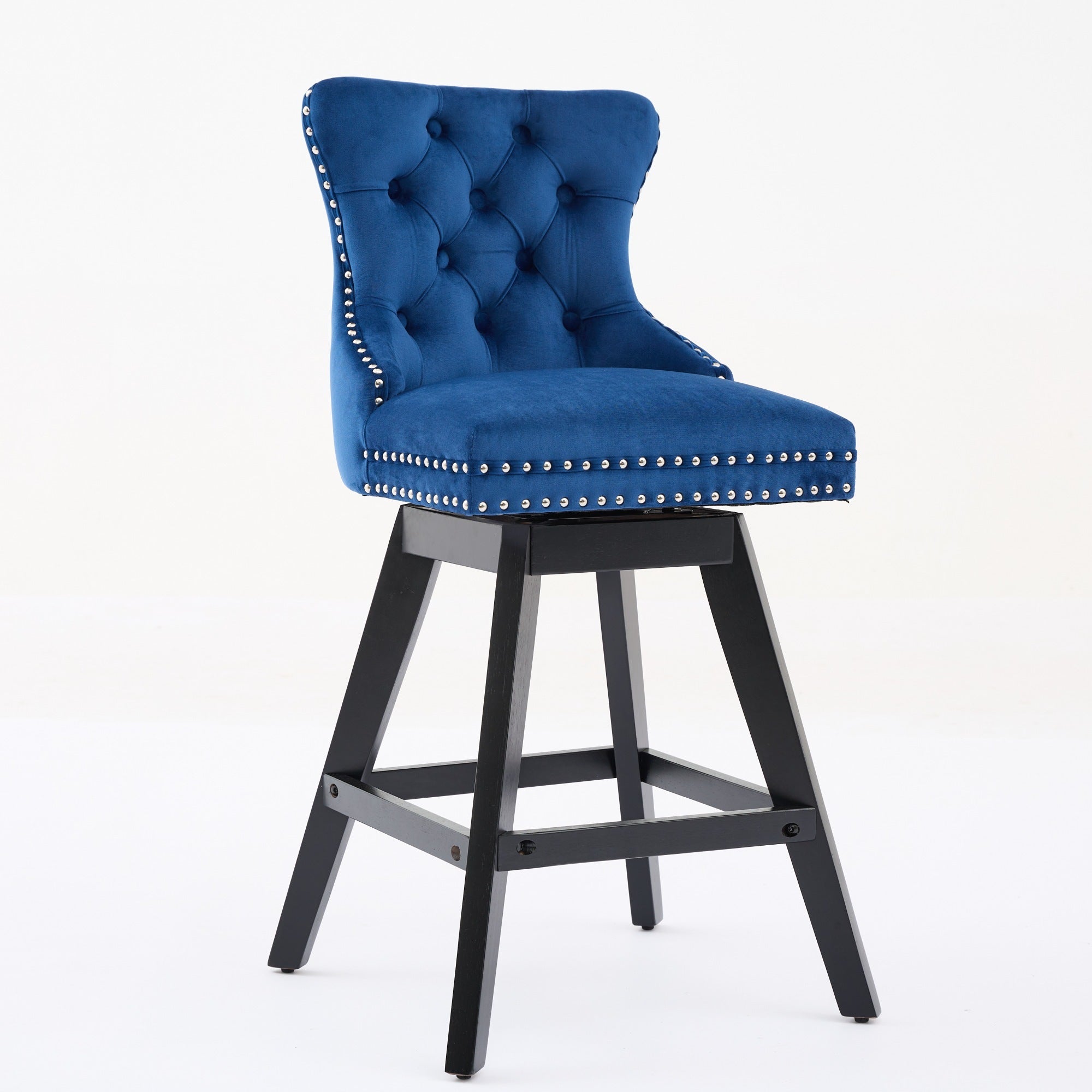 Swivel Velvet Barstools (Set of 2)