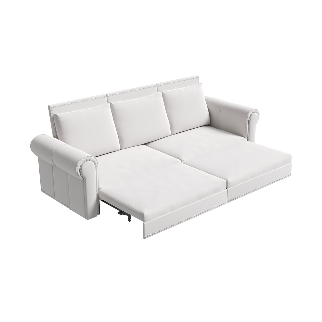 93.7' King Velvet Convertible Sleeper Sofa