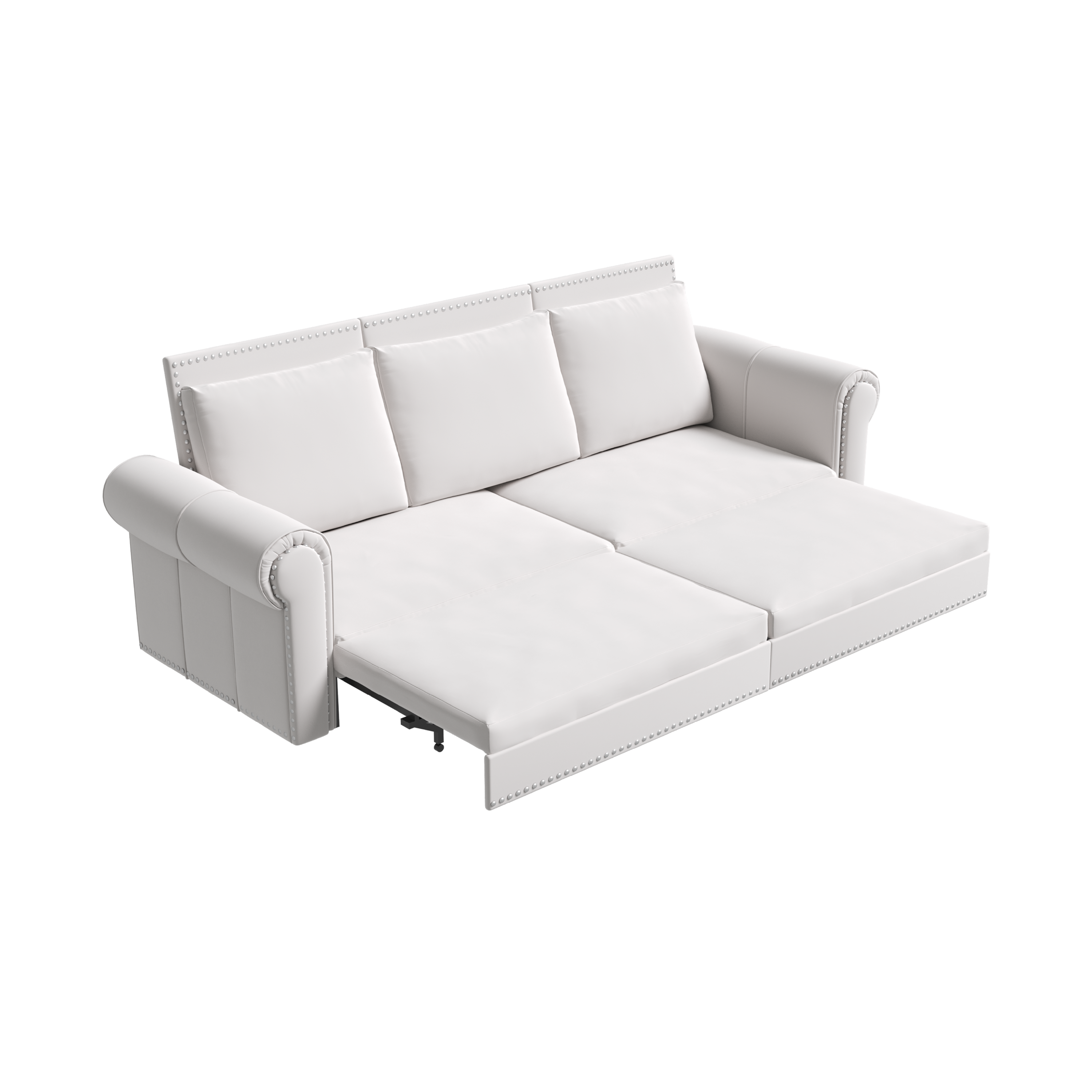 93.7' King Velvet Convertible Sleeper Sofa