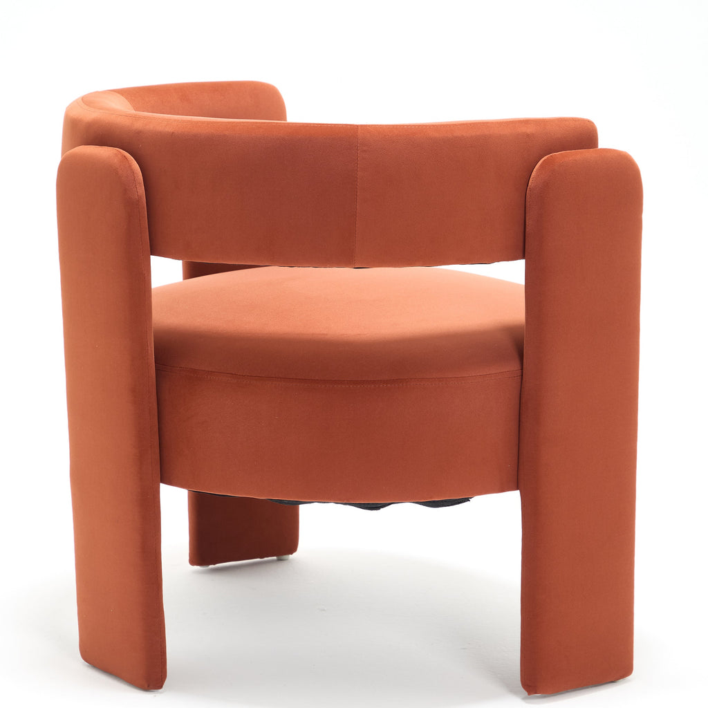 Mid-Century Velvet Comfy Single Sofa Accent Chair