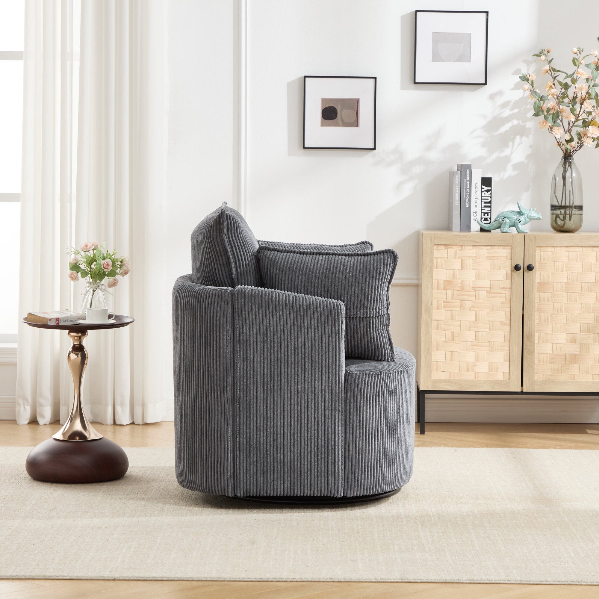 360° Smooth Swivel Living Chair