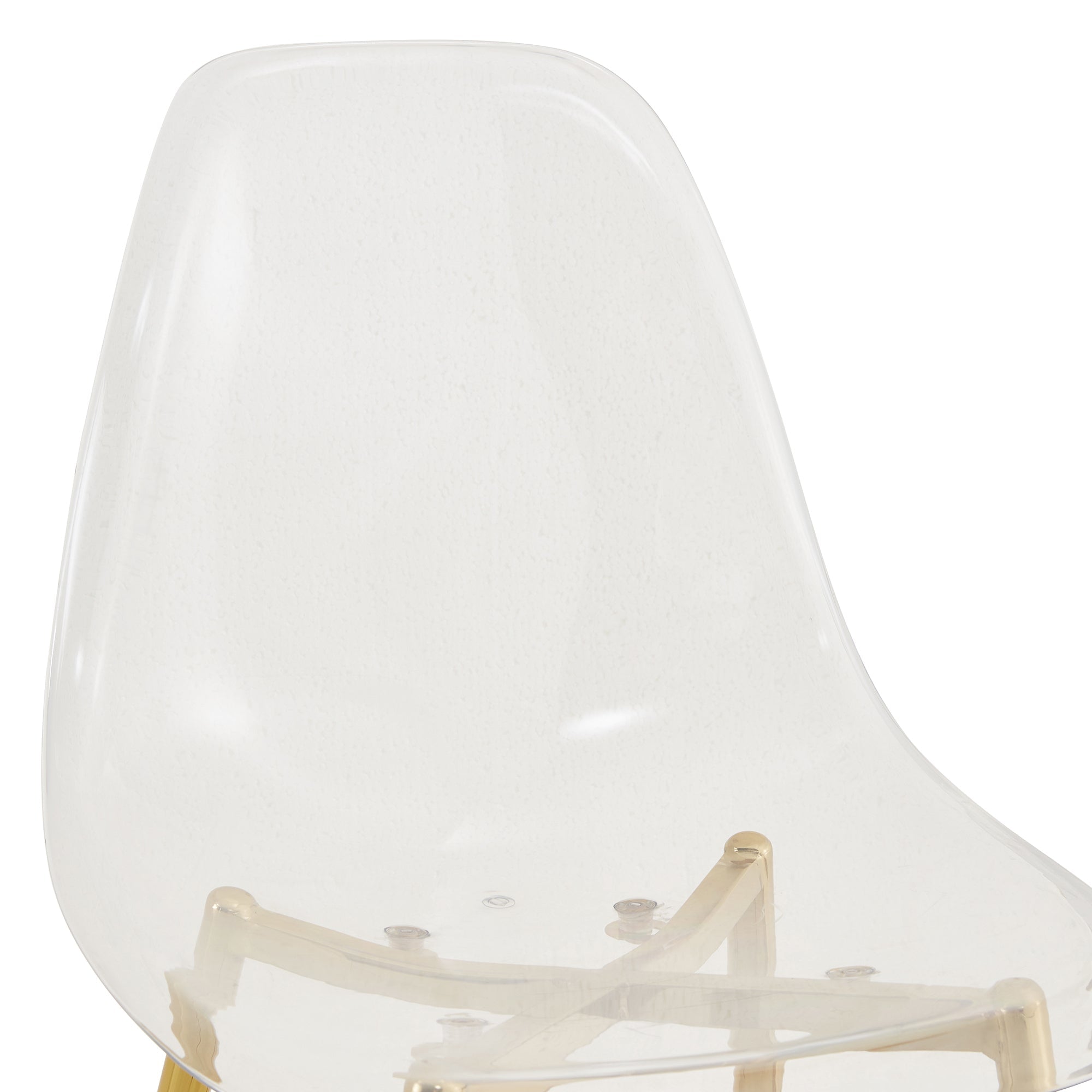 Modern Minimalist Transparent Metal Dining Chairs