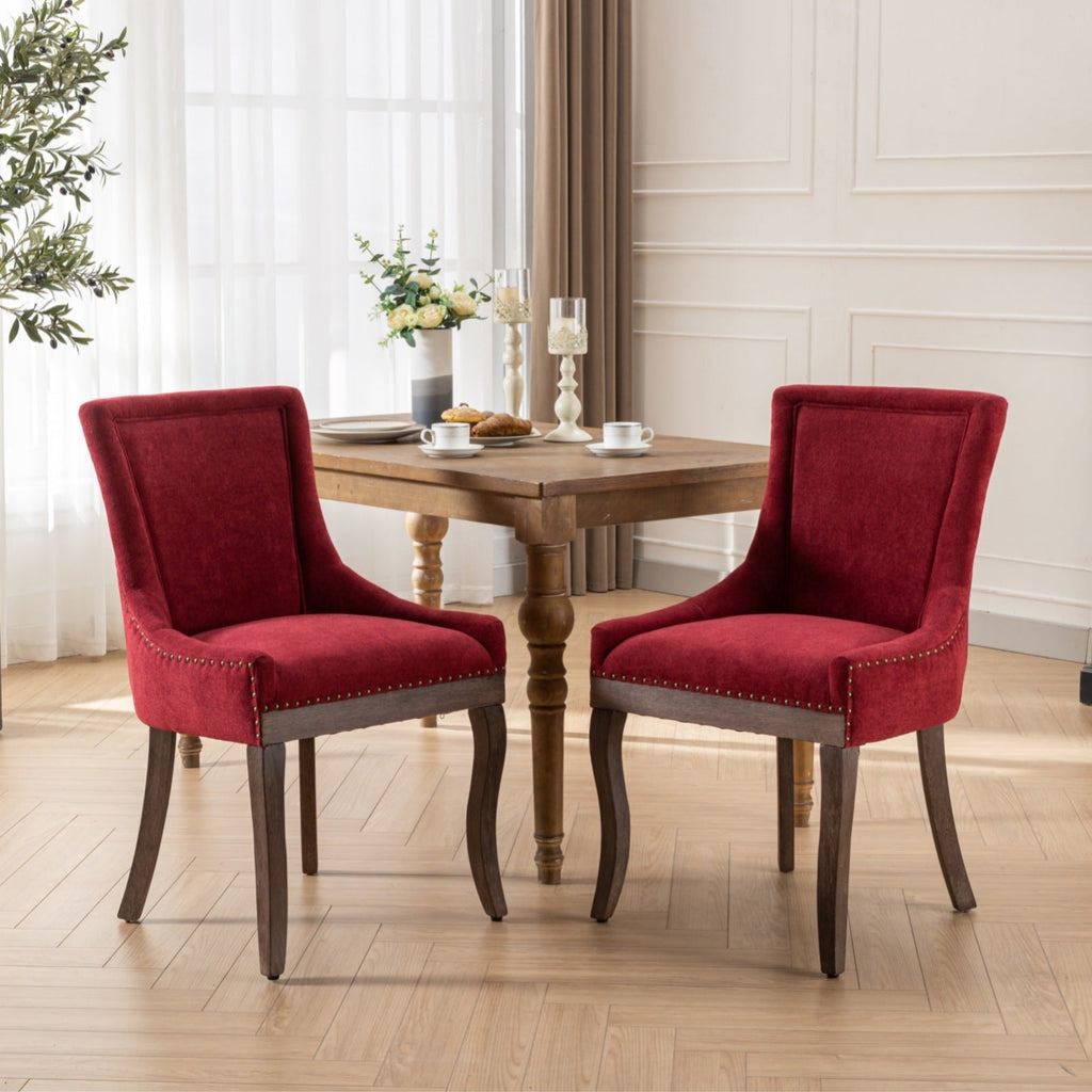 Ultra Side Thickened Fabric Dining Chair (Set of 2)