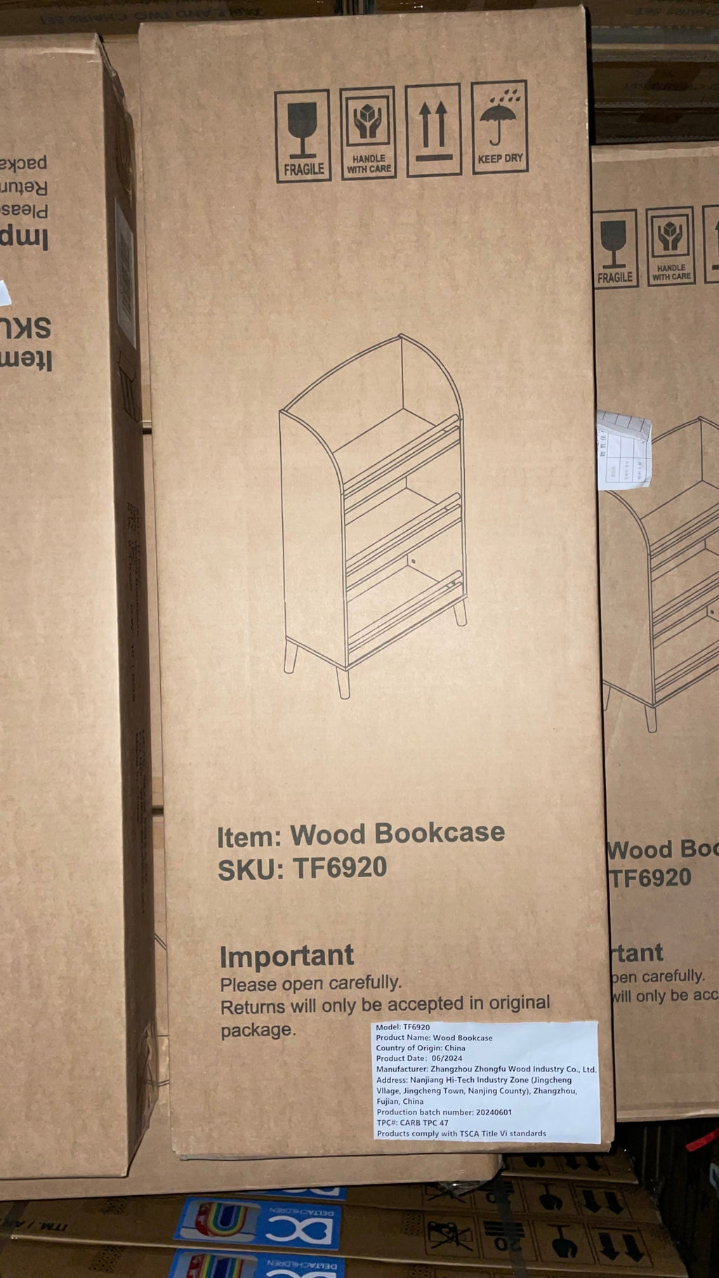Kids 3-Tier Toy Storage Cabinet