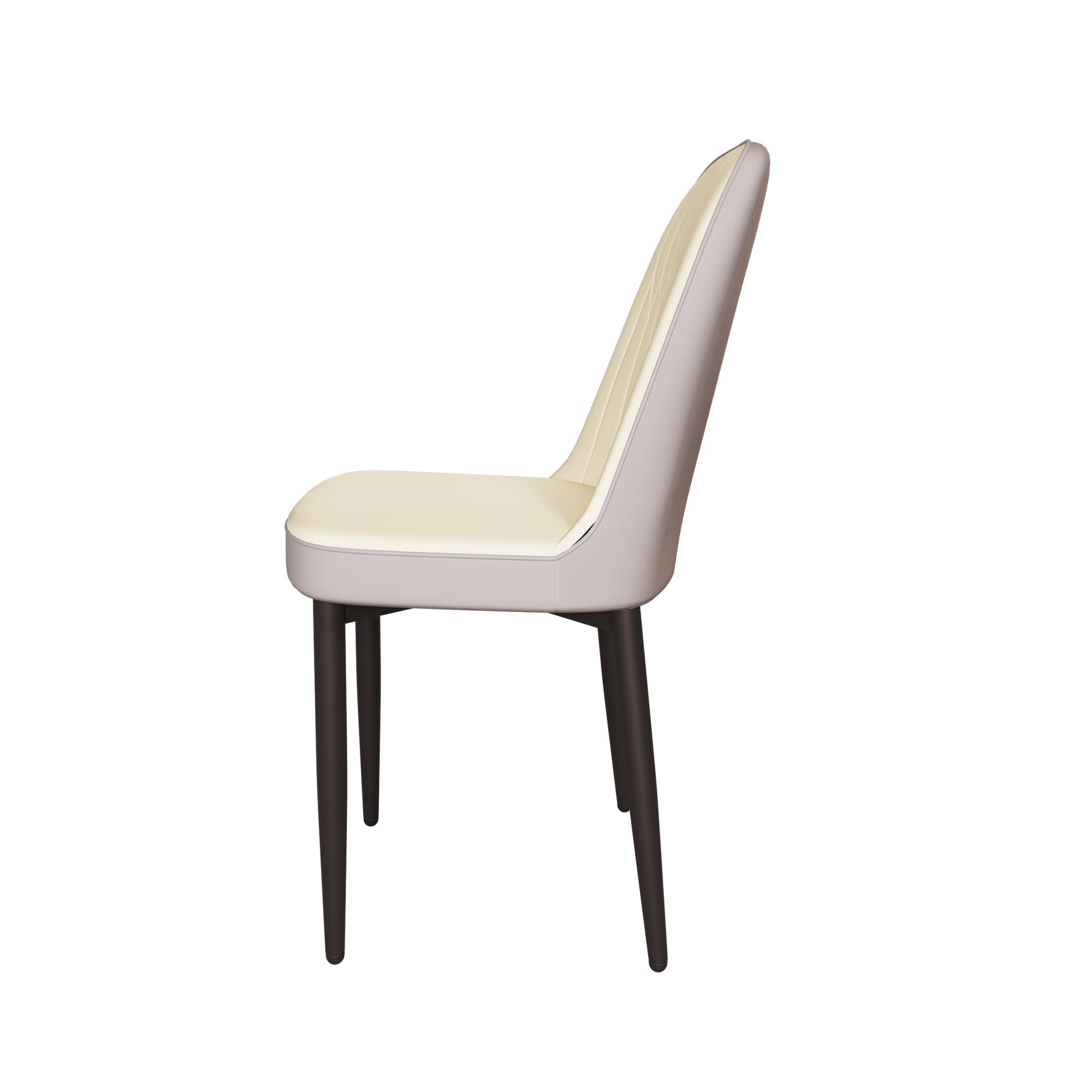 Modern Dining Chair Set of 4 with High-Quality PU Leather