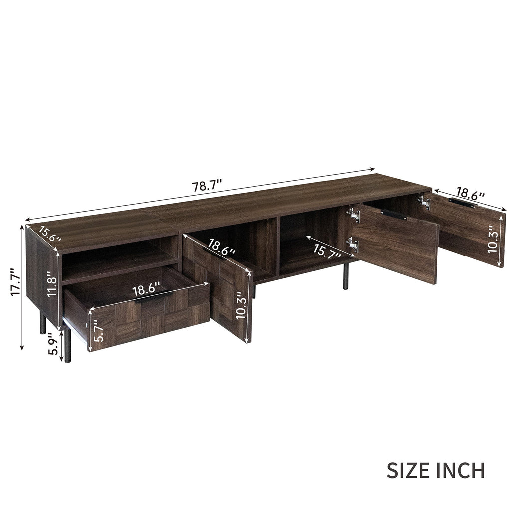 78 ' Mid Century Modern TV Stand