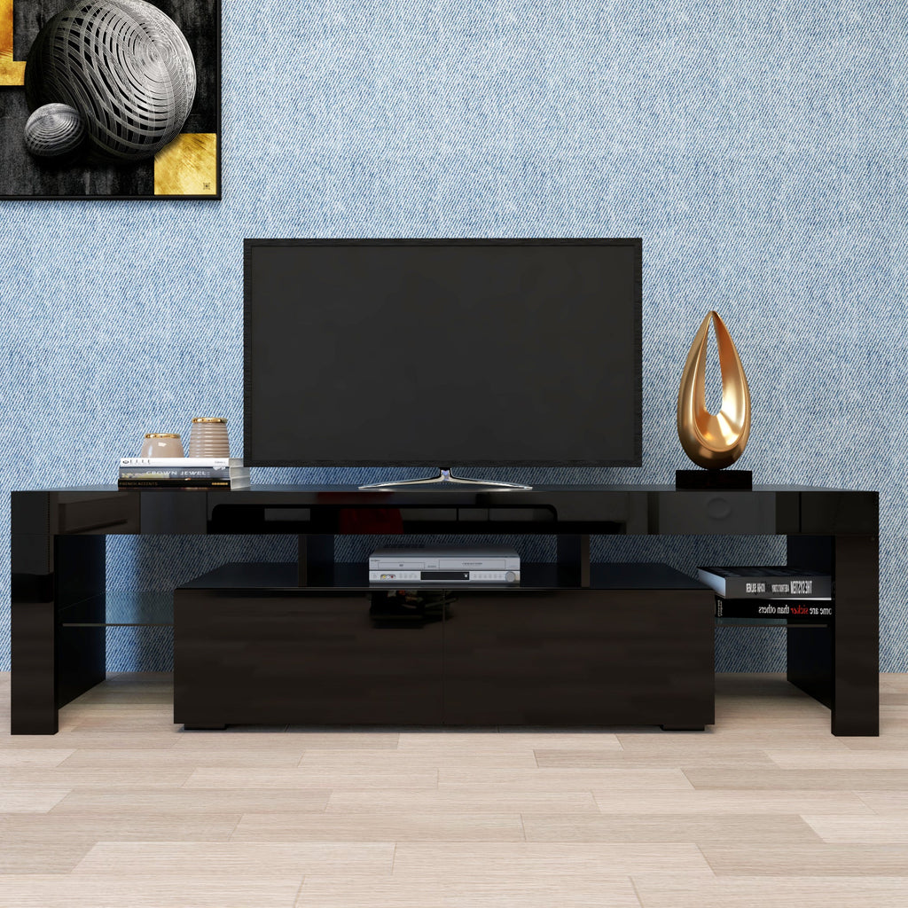 Modern Remote Control 20 Colors LED Lights TV Stand