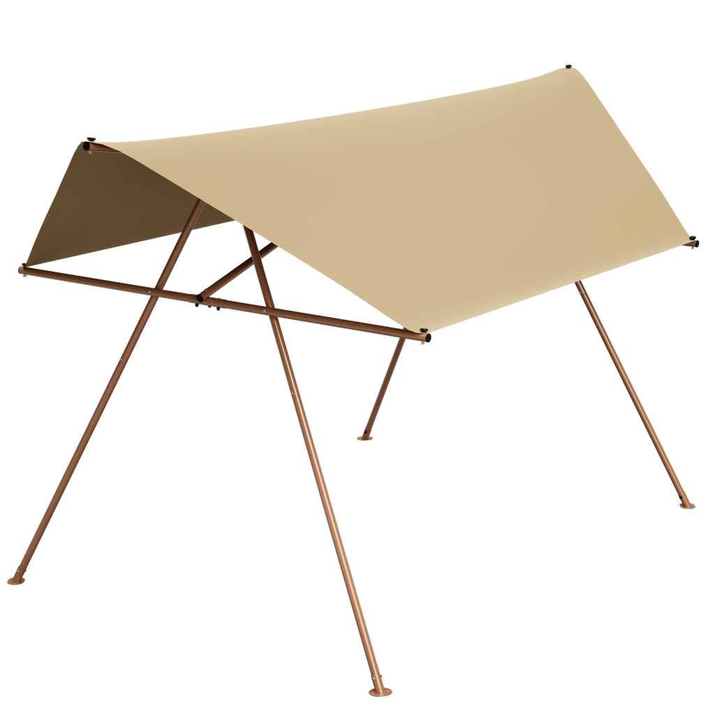Hexagonal Shade Sail Canopy 206x118 UPF50 Waterproof Sun Shade Patio Use