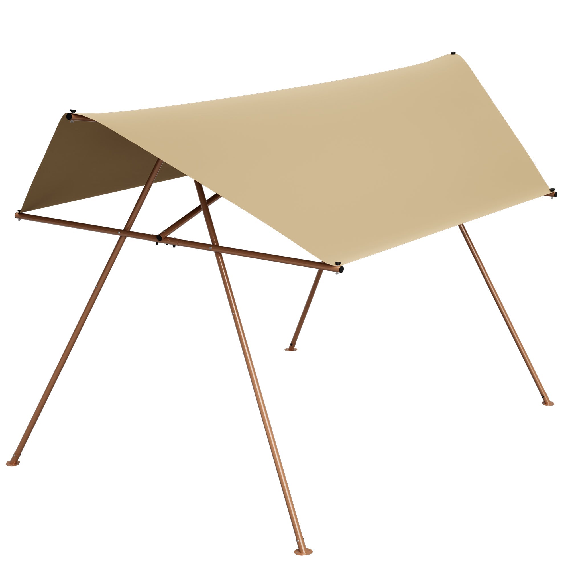 Hexagonal Shade Sail Canopy 206x118 UPF50 Waterproof Sun Shade Patio Use