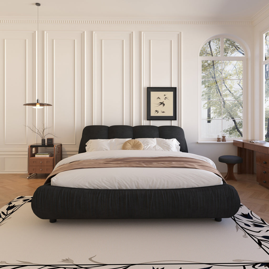 King/Queen Size Luxury Upholstered Platform Bed
