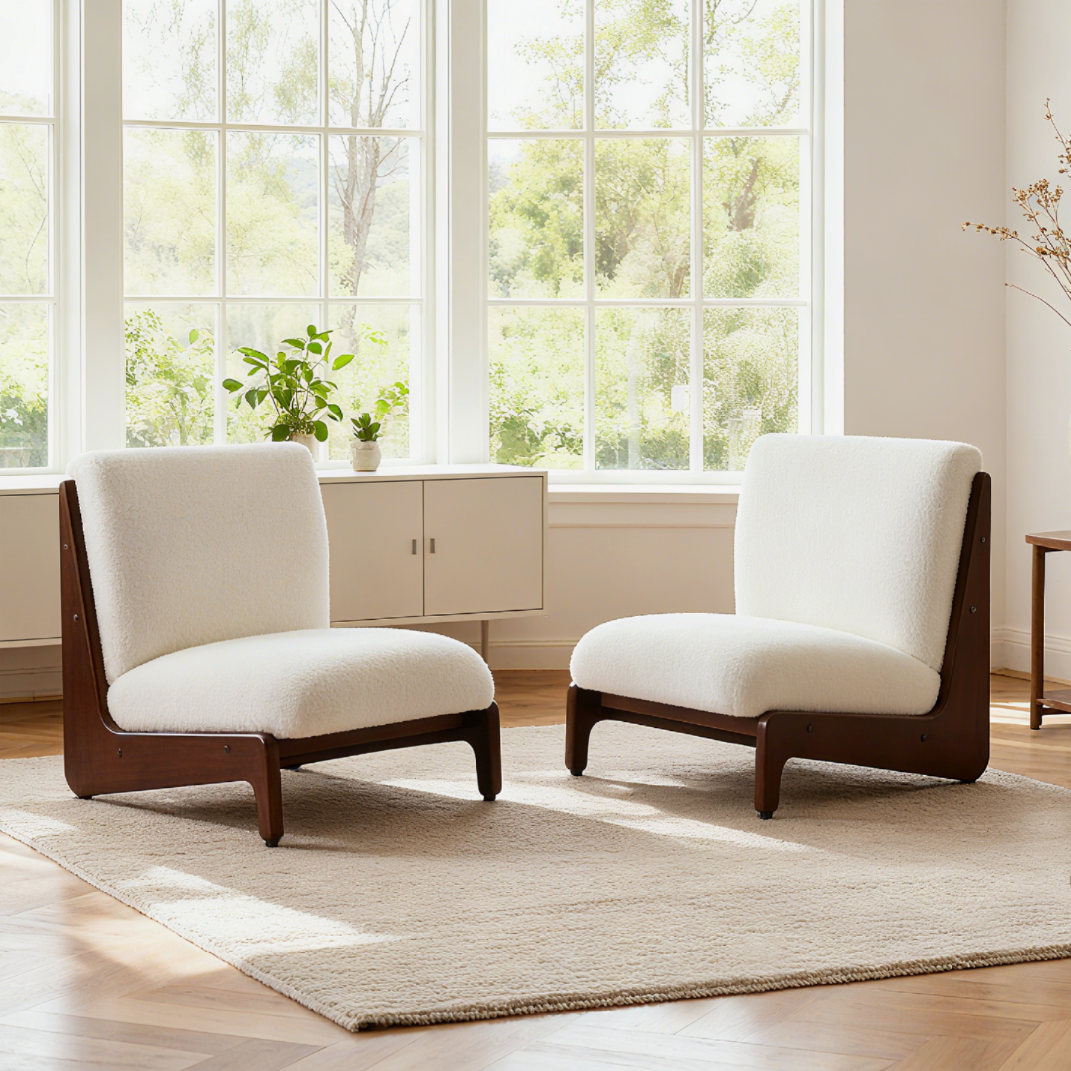 Scott Living Moda Accent Chair with Solid Wood Frame (Set of 2)