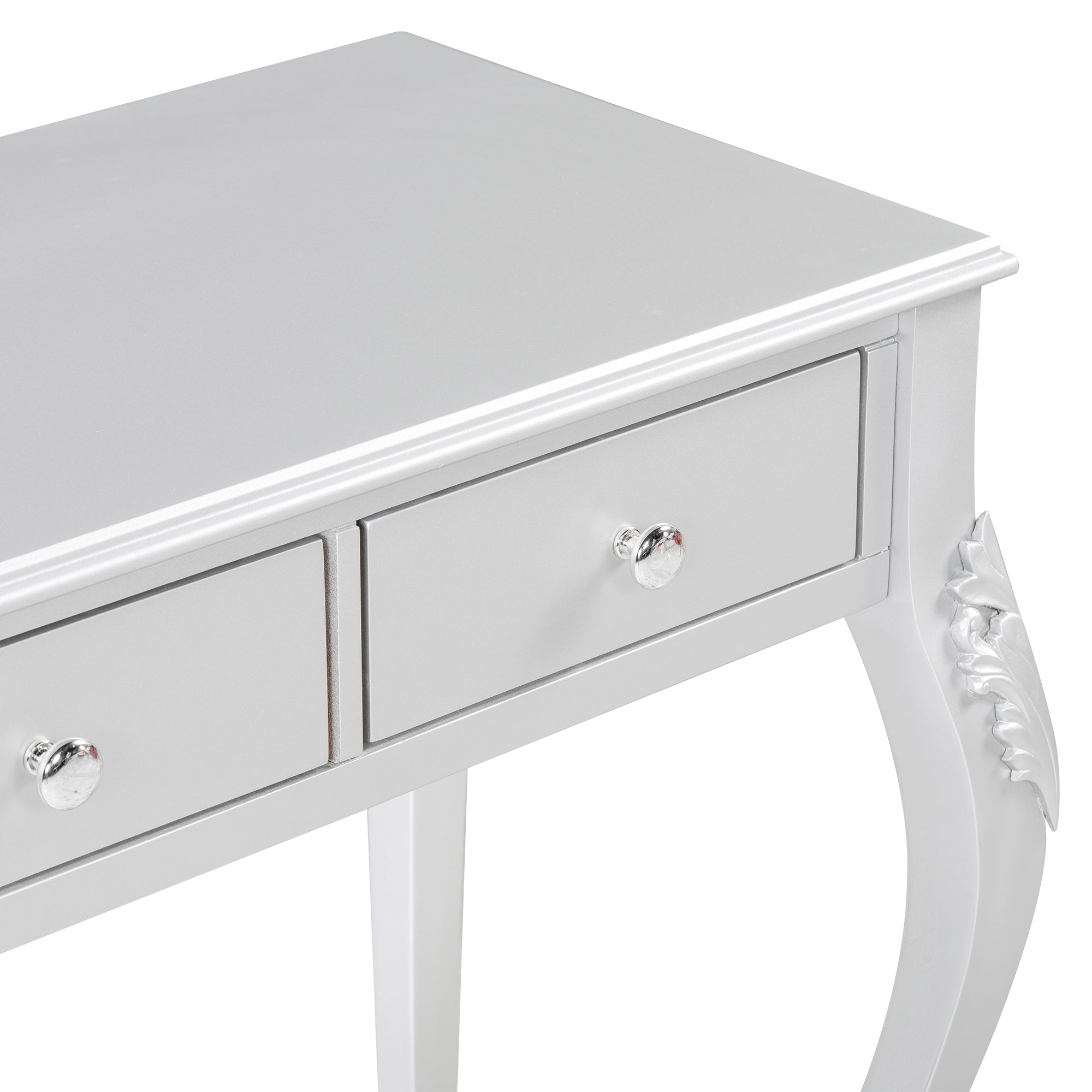 Luxury Makeup Vanity Desk with Oval Mirror