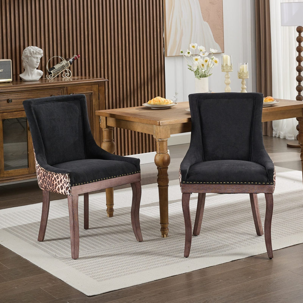 Ultra Side Thickened Fabric Dining Chair (Set of 2)